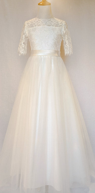 Madison delicate lace bodice Communion Dress