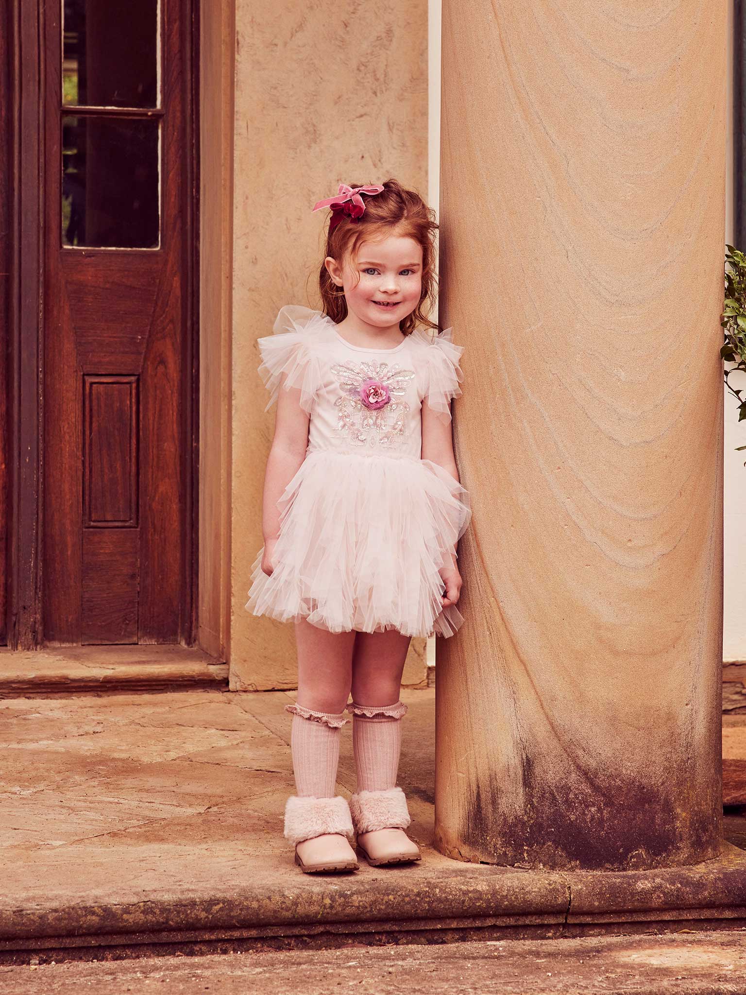 BEBE - ENGLISH ROSE TUTU DRESS