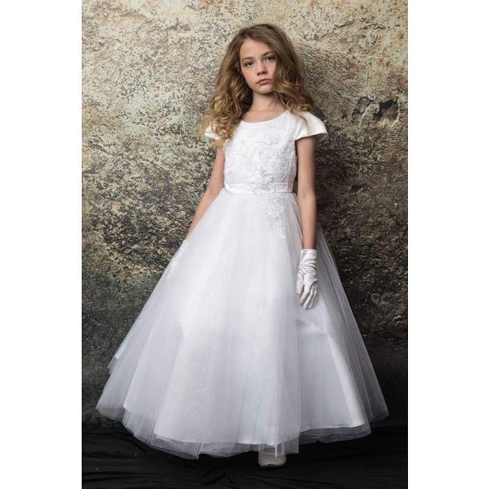 Leni White Communion Dress