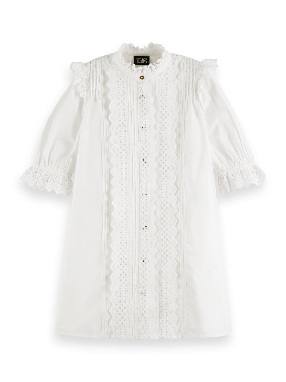 Broidery anglaise cotton mini