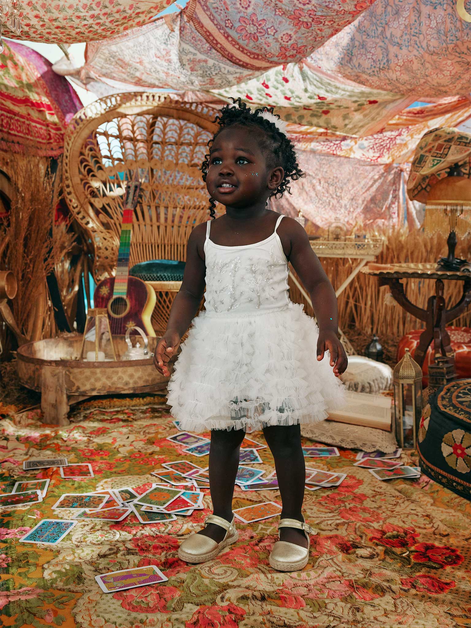 TUTU DU MONDE-Bébé Gemstone Tutu Dress-Milk