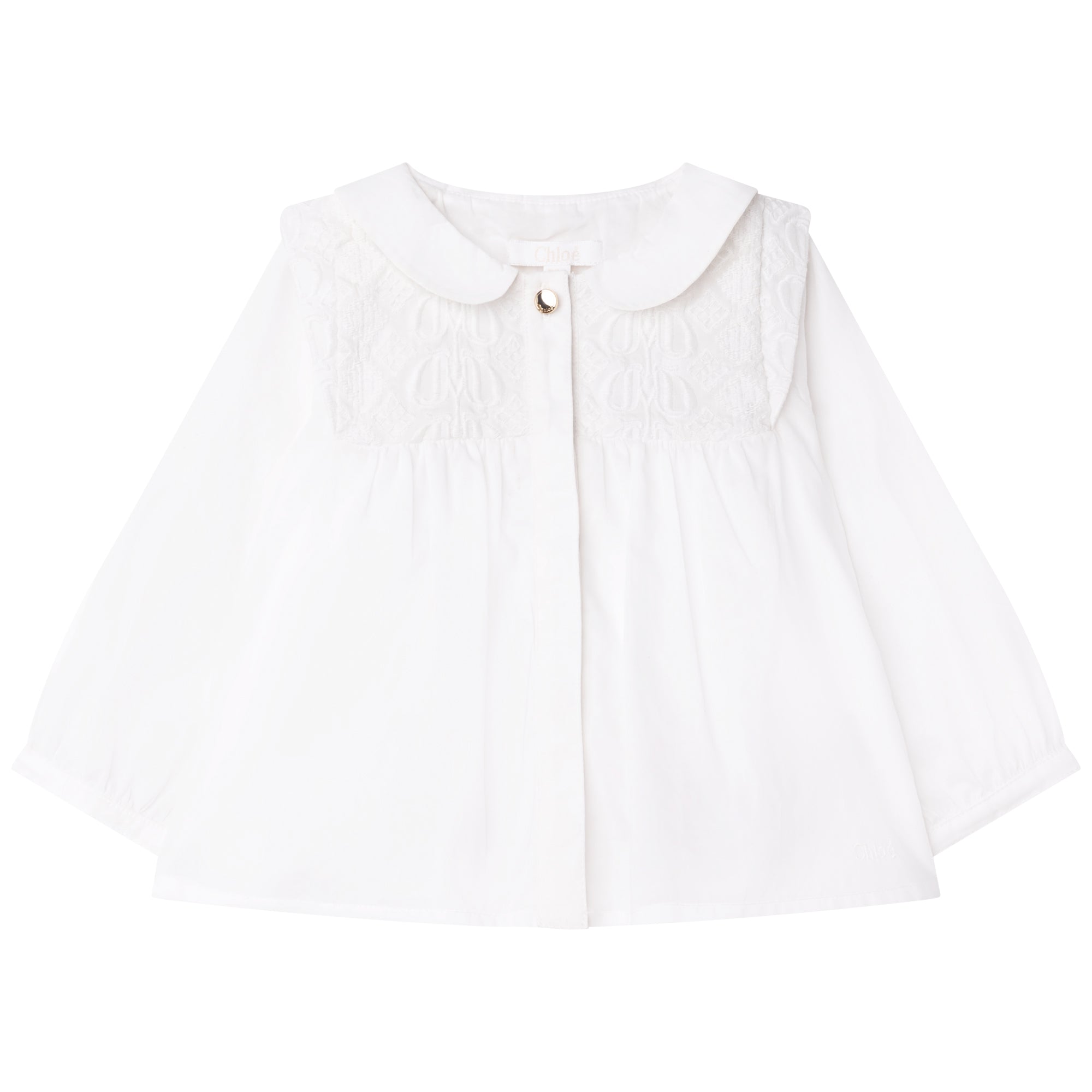 CHLOÉ WHITE TODDLER BLOUSE