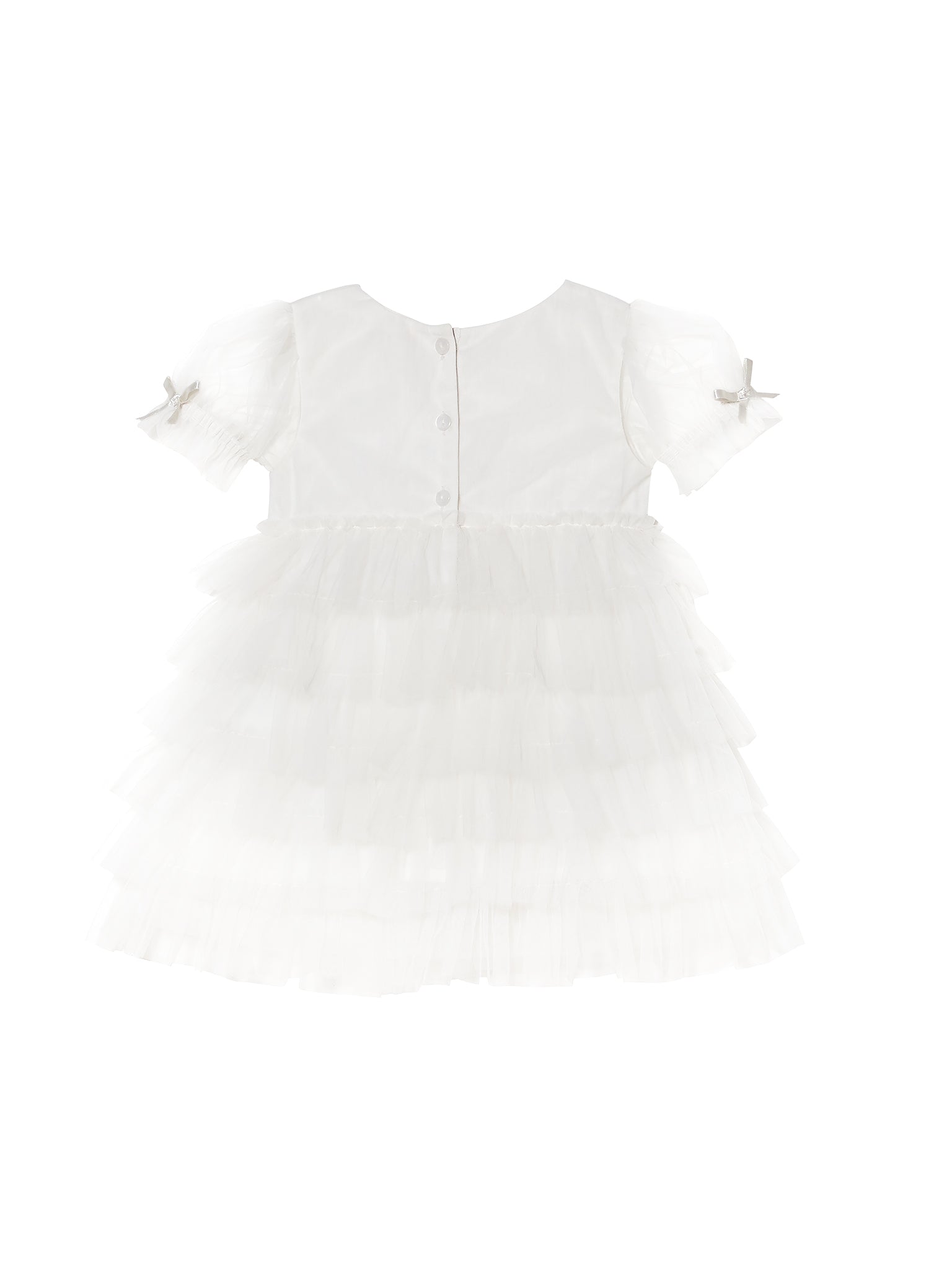 TUTU DU MONDE-Bébé White Lucky Charm Tulle Dress