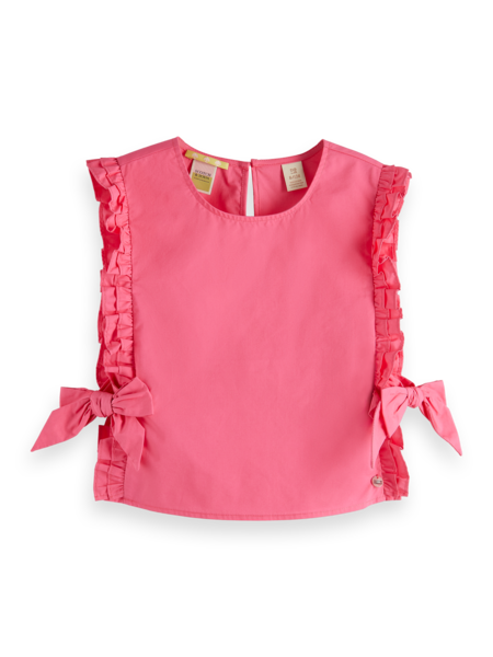Scotch & Soda Ruffled organic cotton top