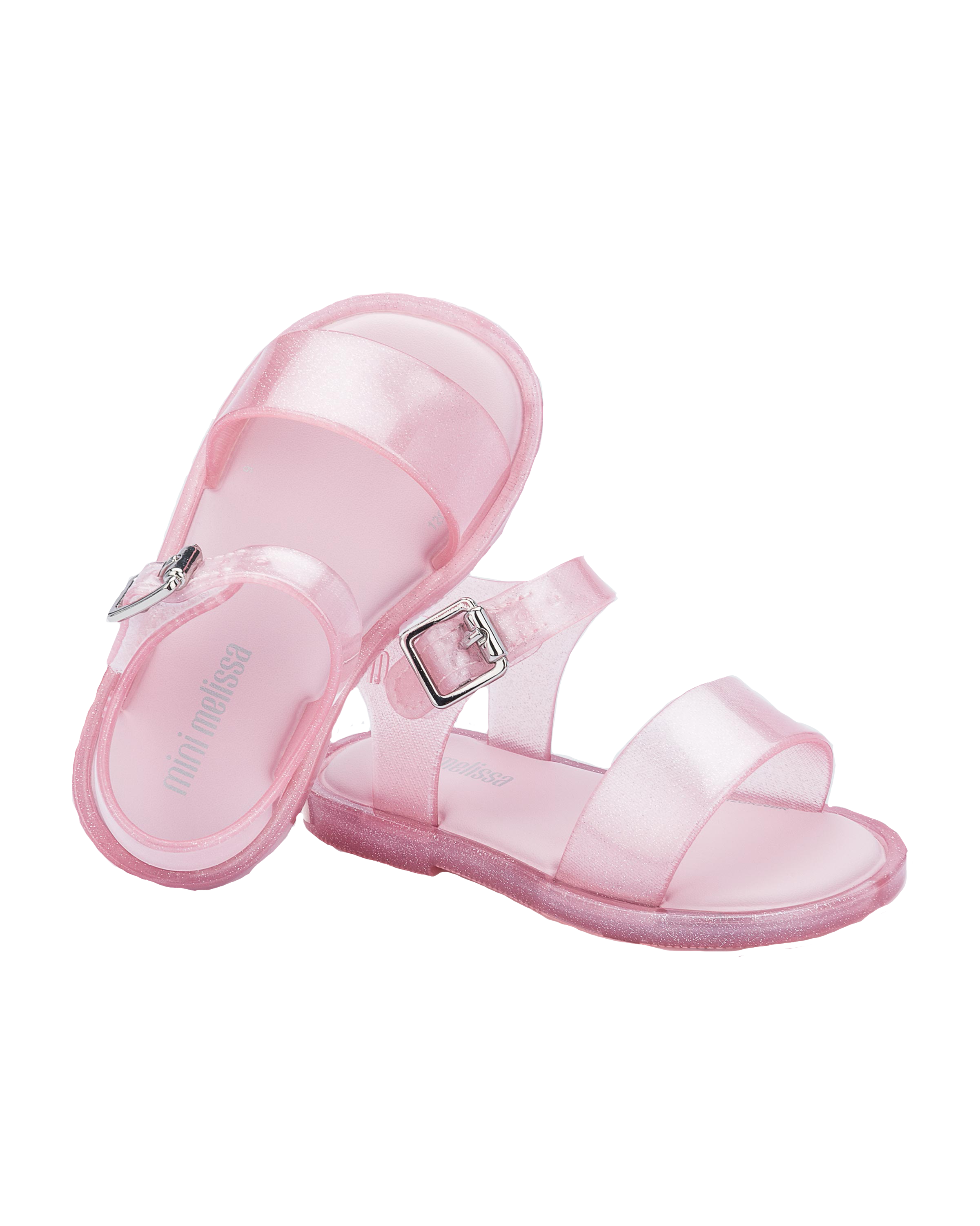 Mini Melissa Mar Sandal III BB - Pink Glitter