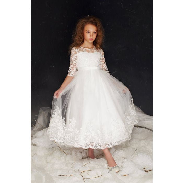 Ariel White Communion Dress
