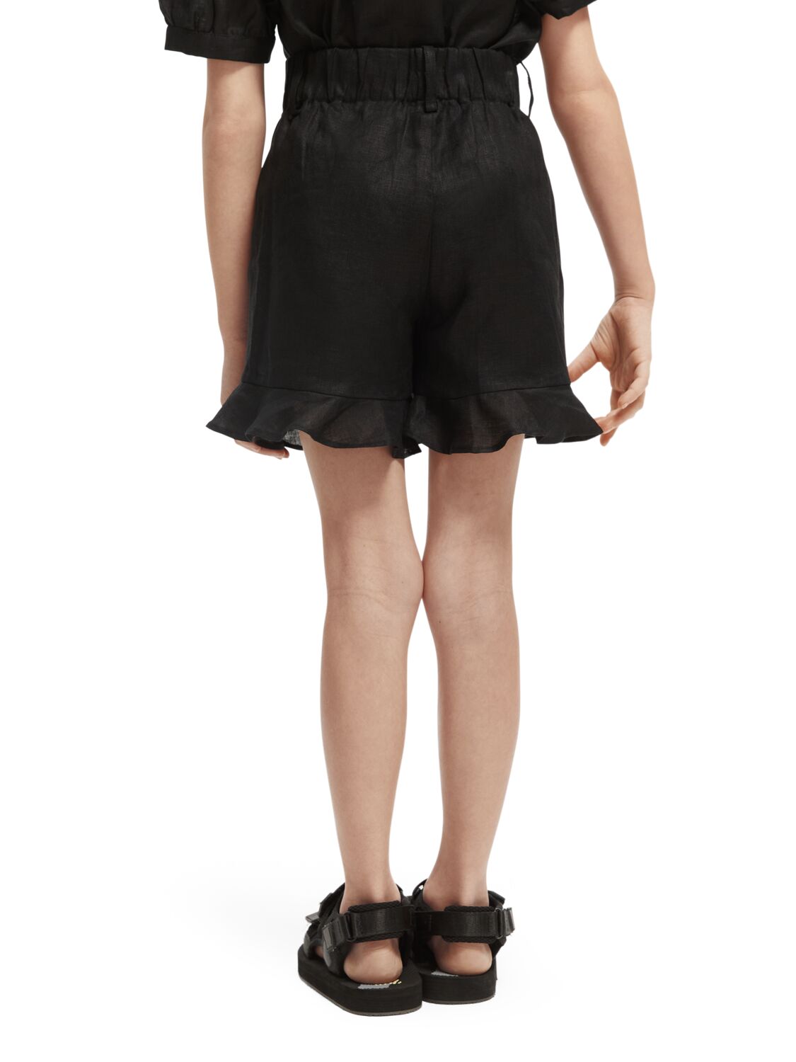 High waist short in Linen