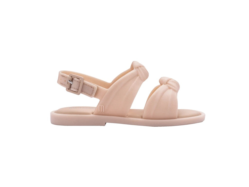 Mini Melissa Velvet Sandal BB - Pink Glitter