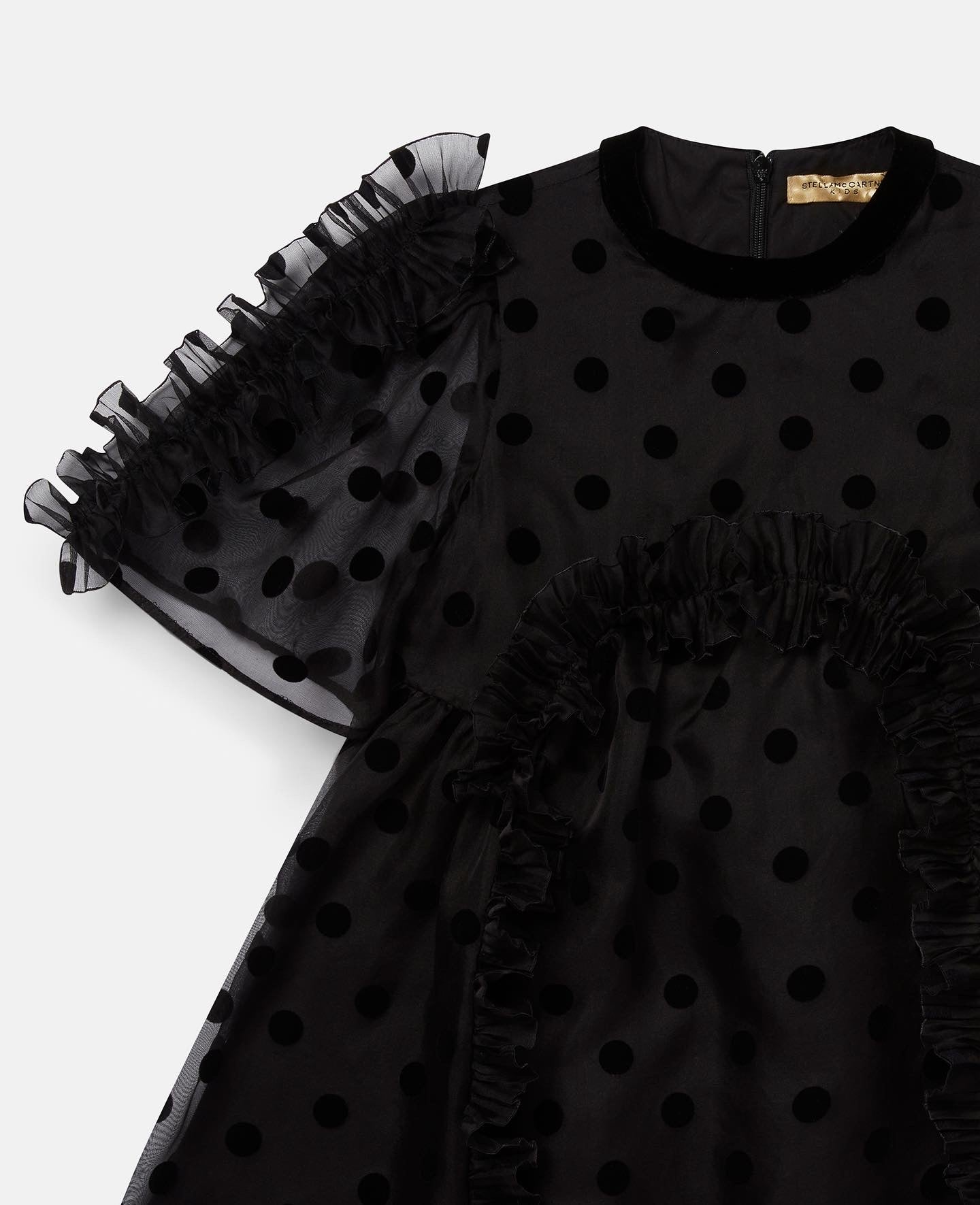 STELLA MCCARTNEY BLACK POLKA DOT DRESS