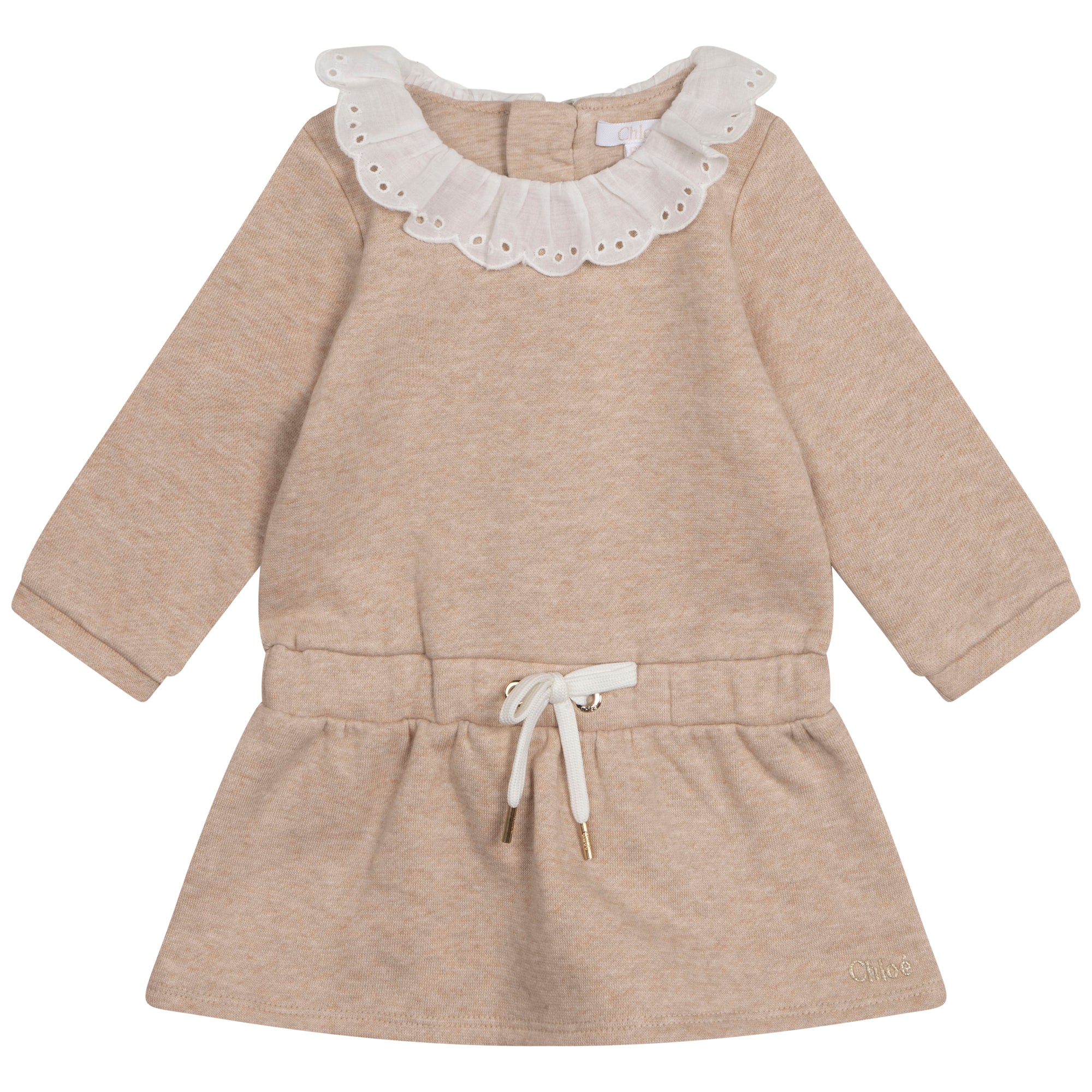CHLOÉ BEIGE MARL TODDLER DRESS