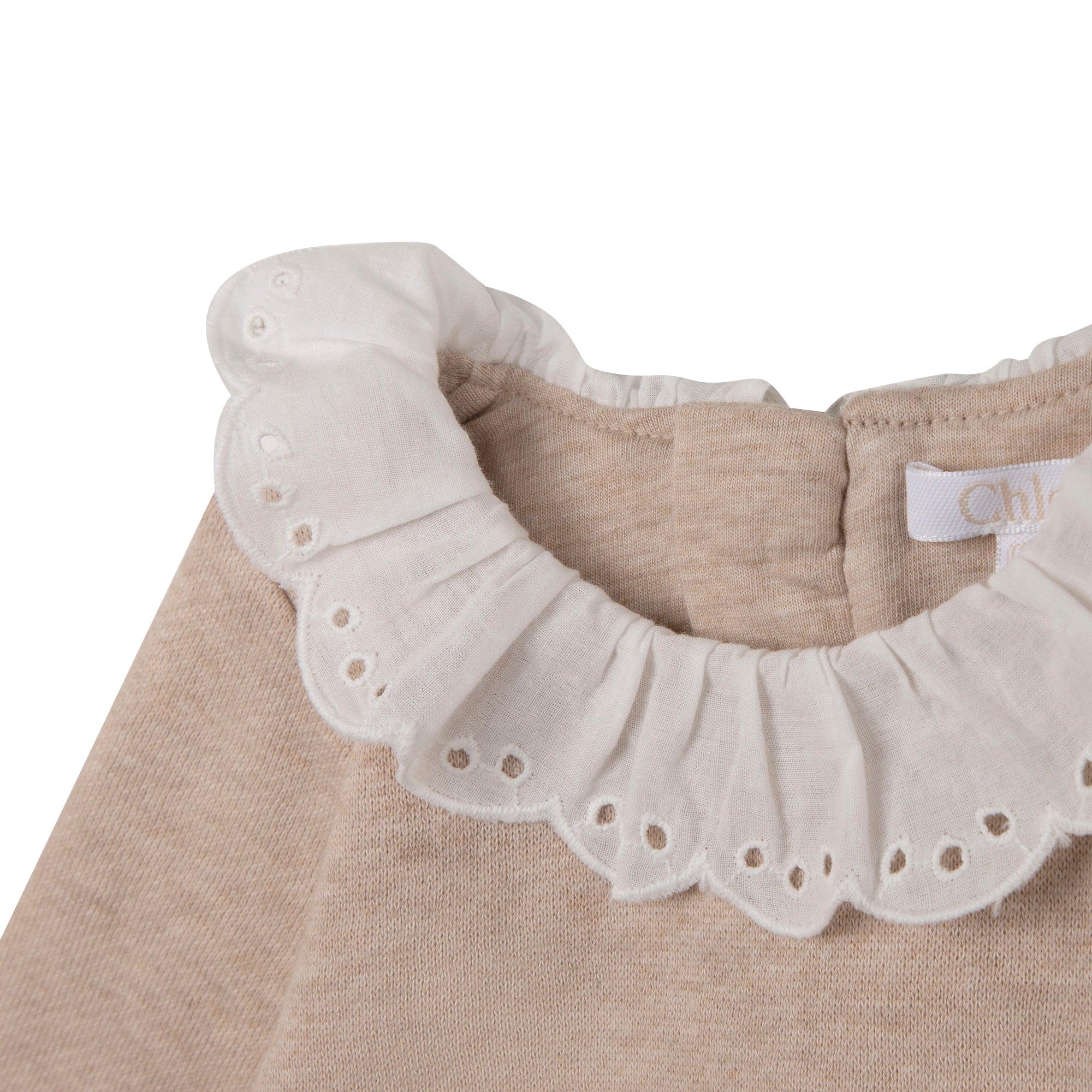 CHLOÉ BEIGE MARL TODDLER DRESS