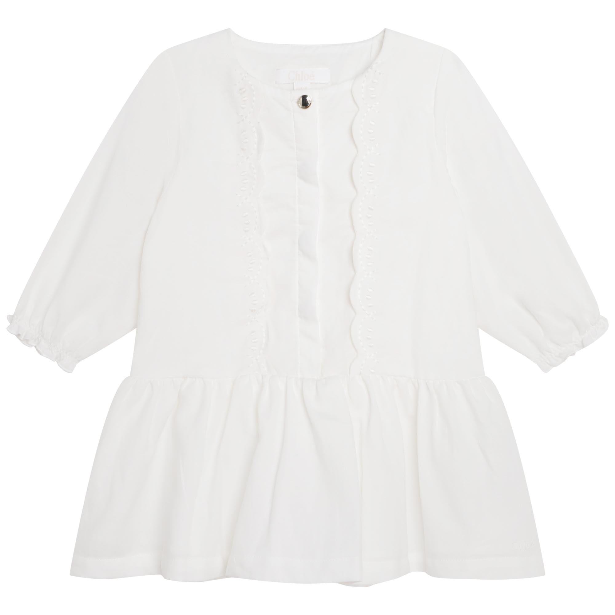 Chloé White Lace Toddler Ceremony Dress