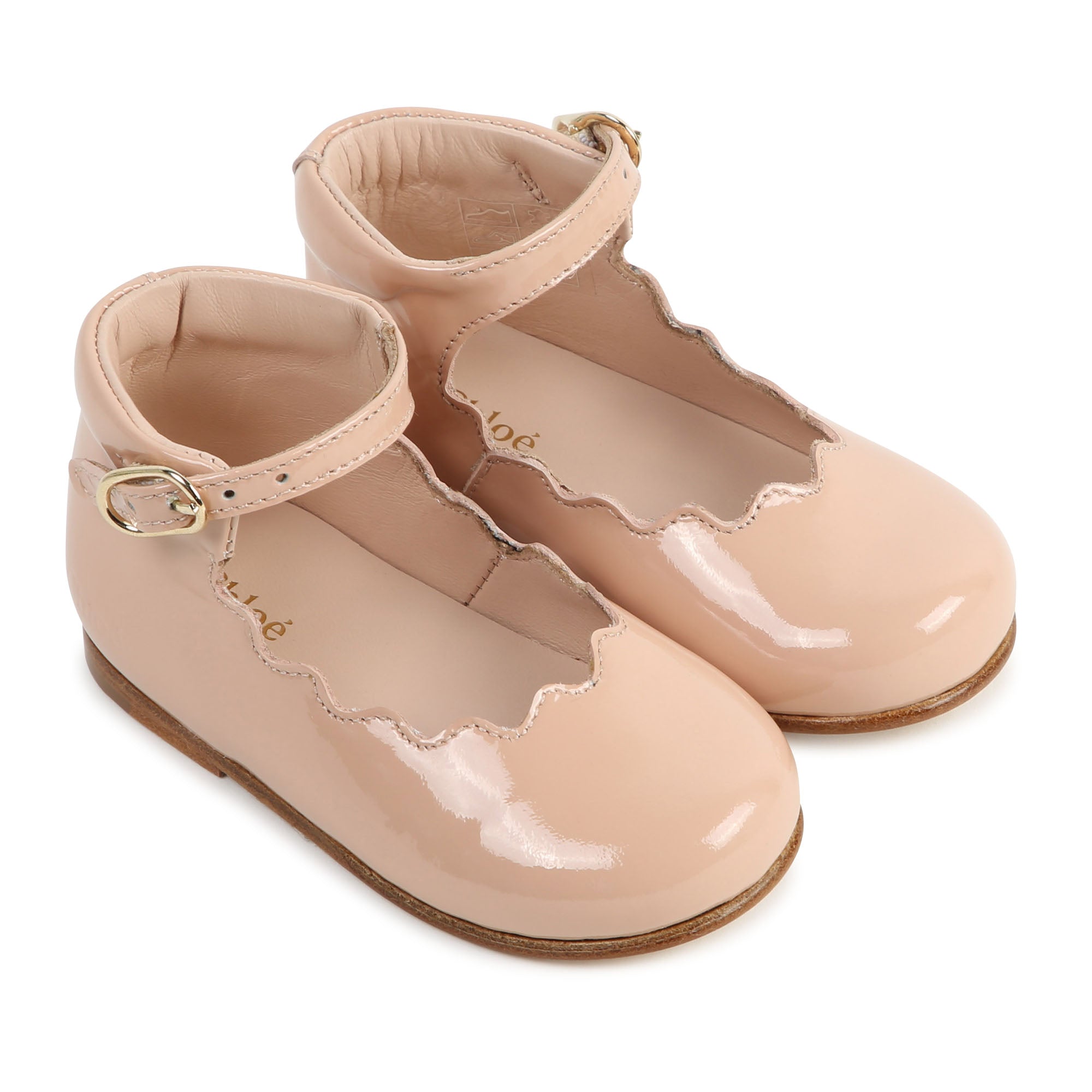 CHLOEÉ PALE PINK PATENT SHOES