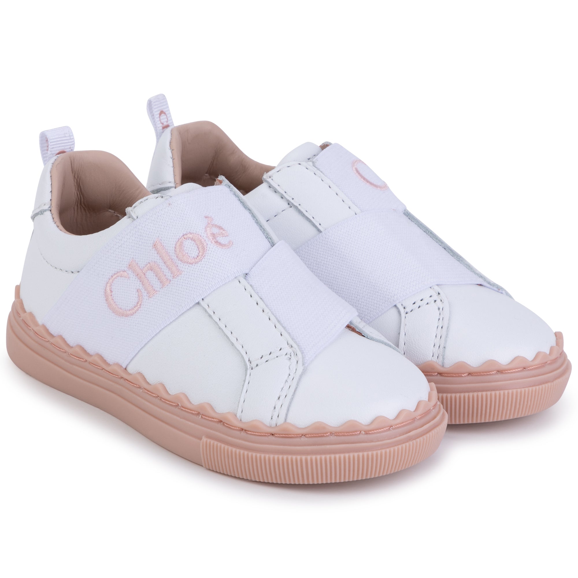 CHLOÉ WHITE TODDLER TRAINERS