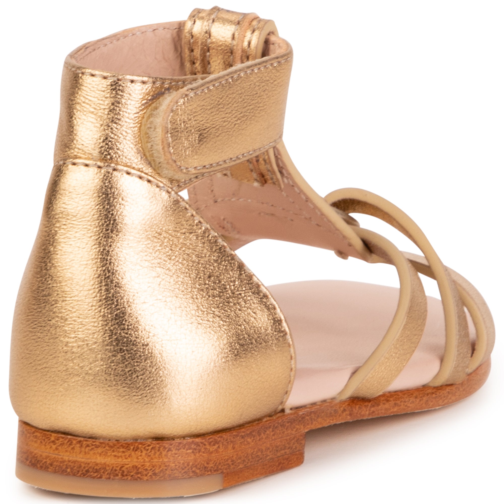 CHLOÉ GOLD TODDLER SANDALS