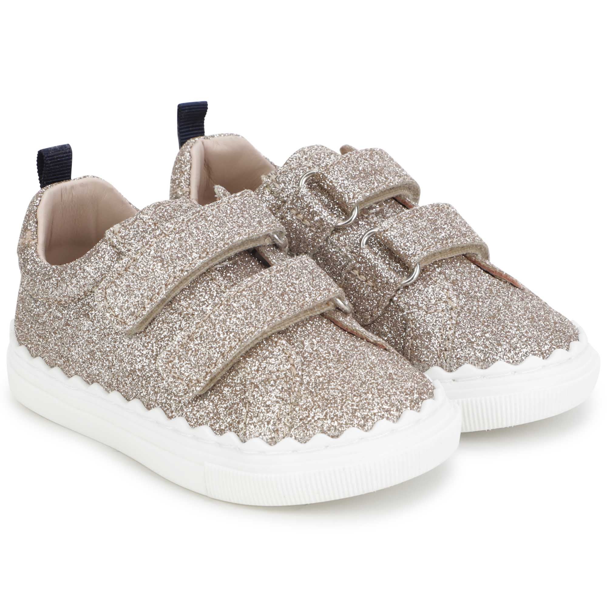 CHLOÉ TODDLER GLITTERY TRAINERS