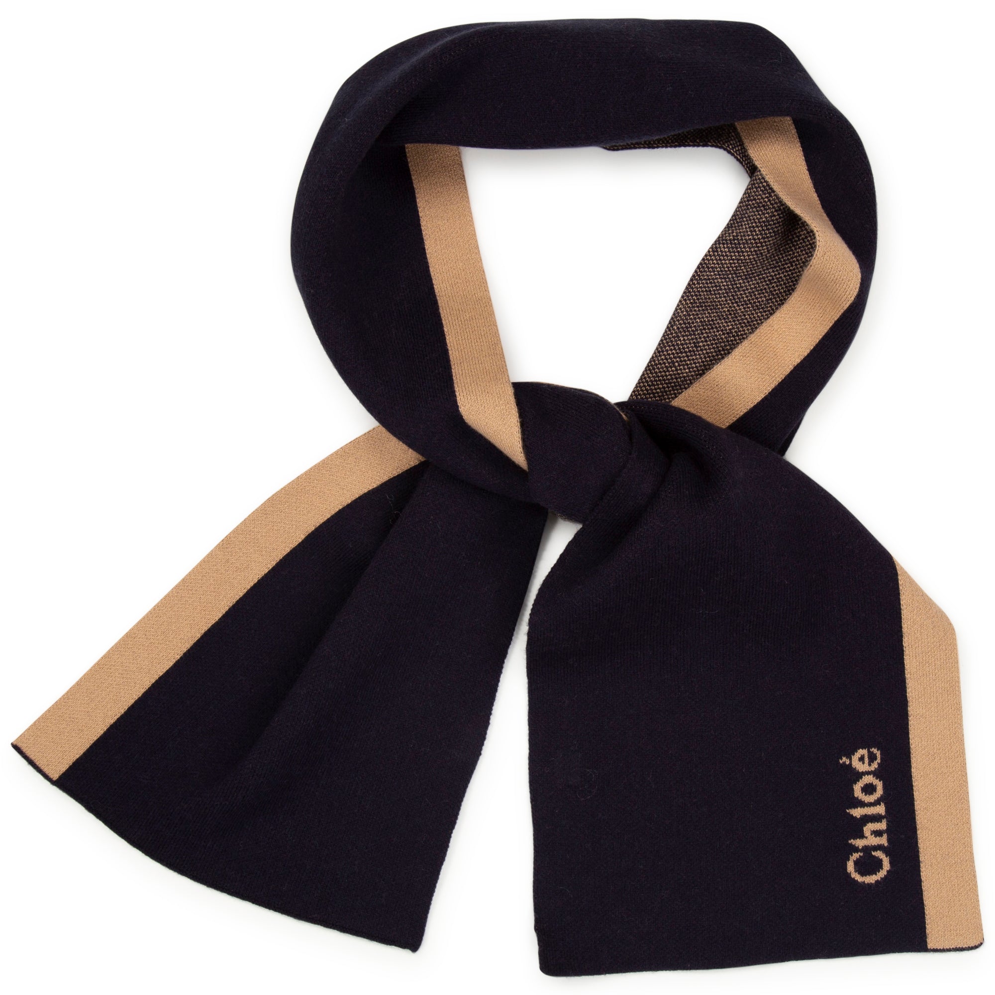 CHLOÉ NAVY SCARF