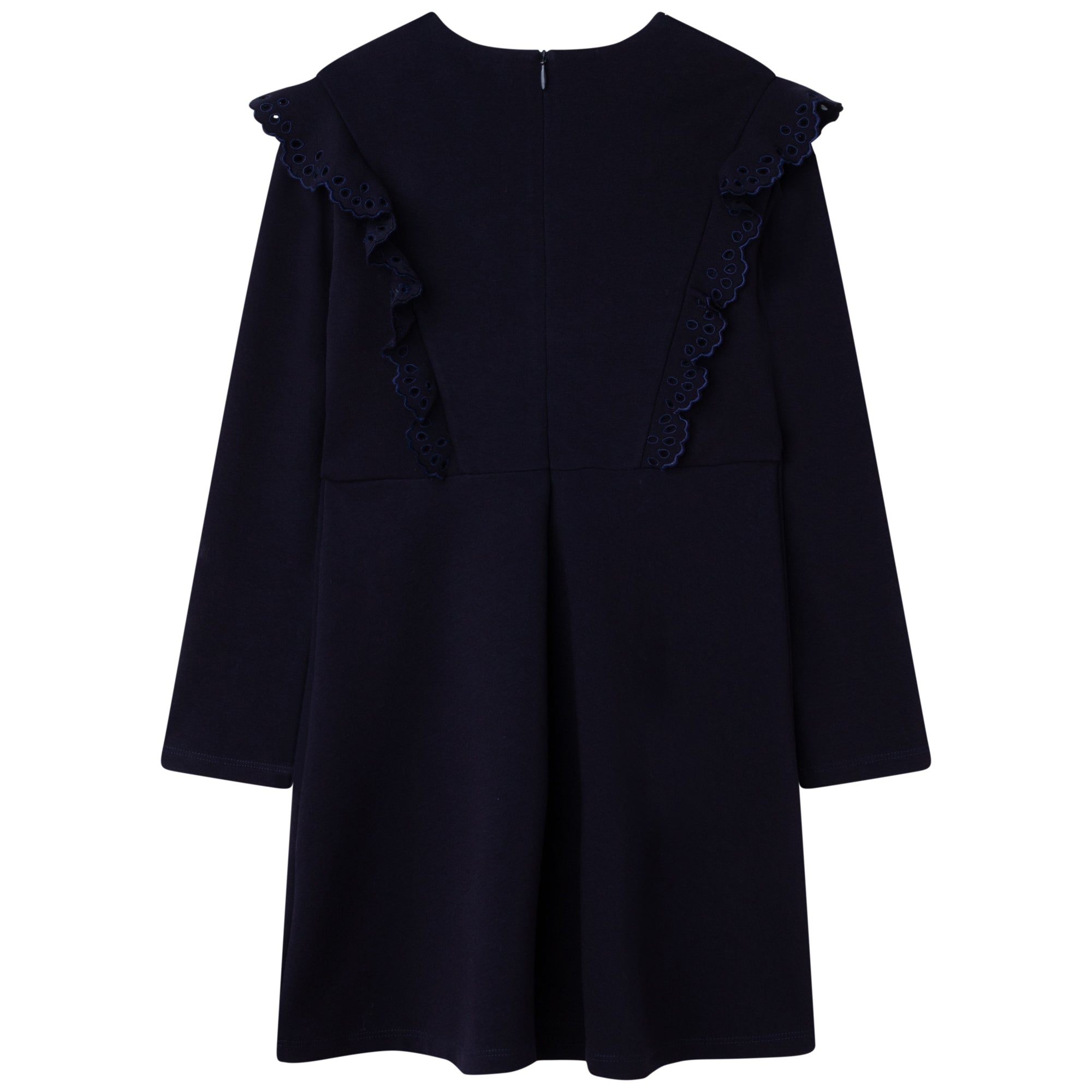 CHLOÉ GIRLS NAVY MILANO DRESS