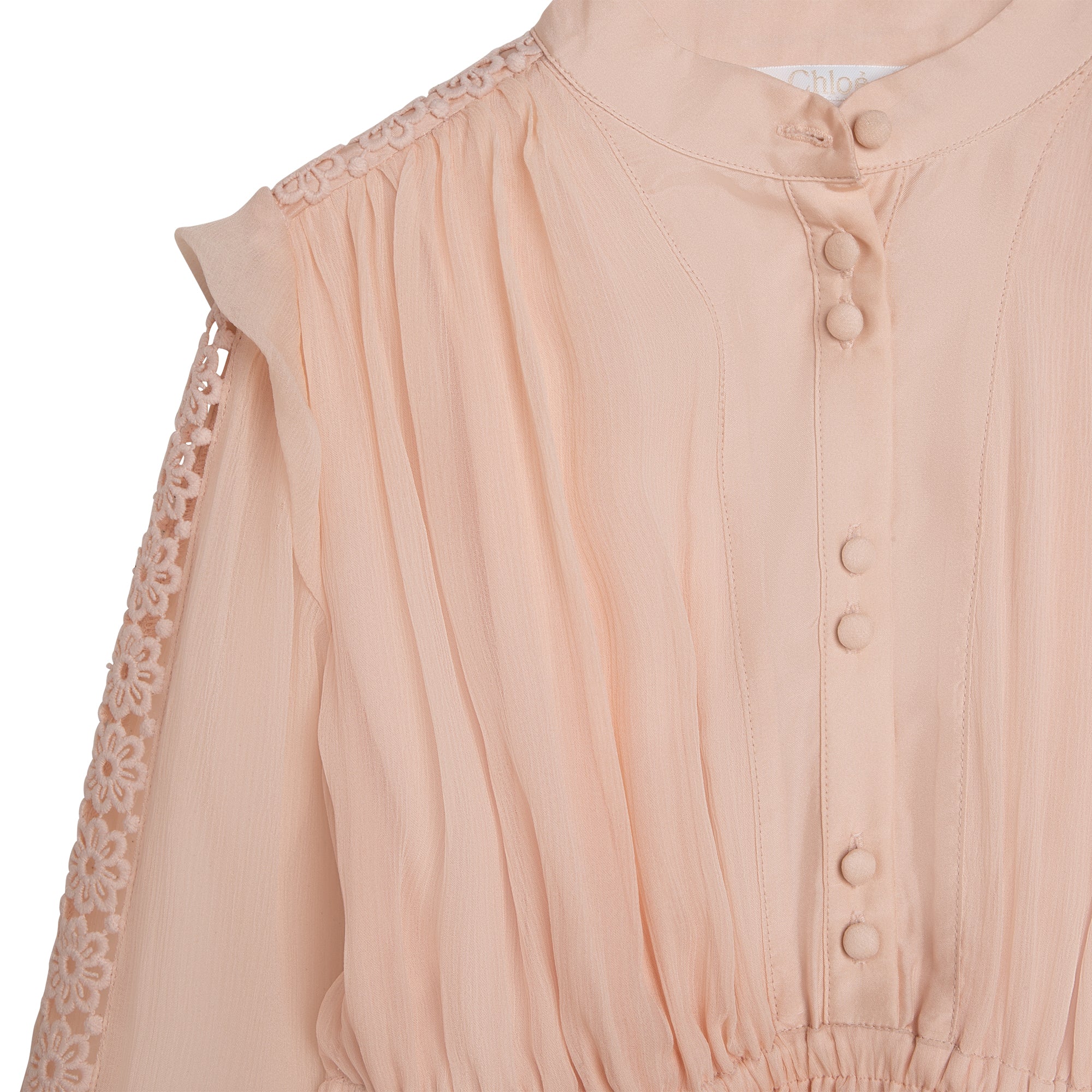 CHLOÉ CEREMONY SILK CREPE DRESS