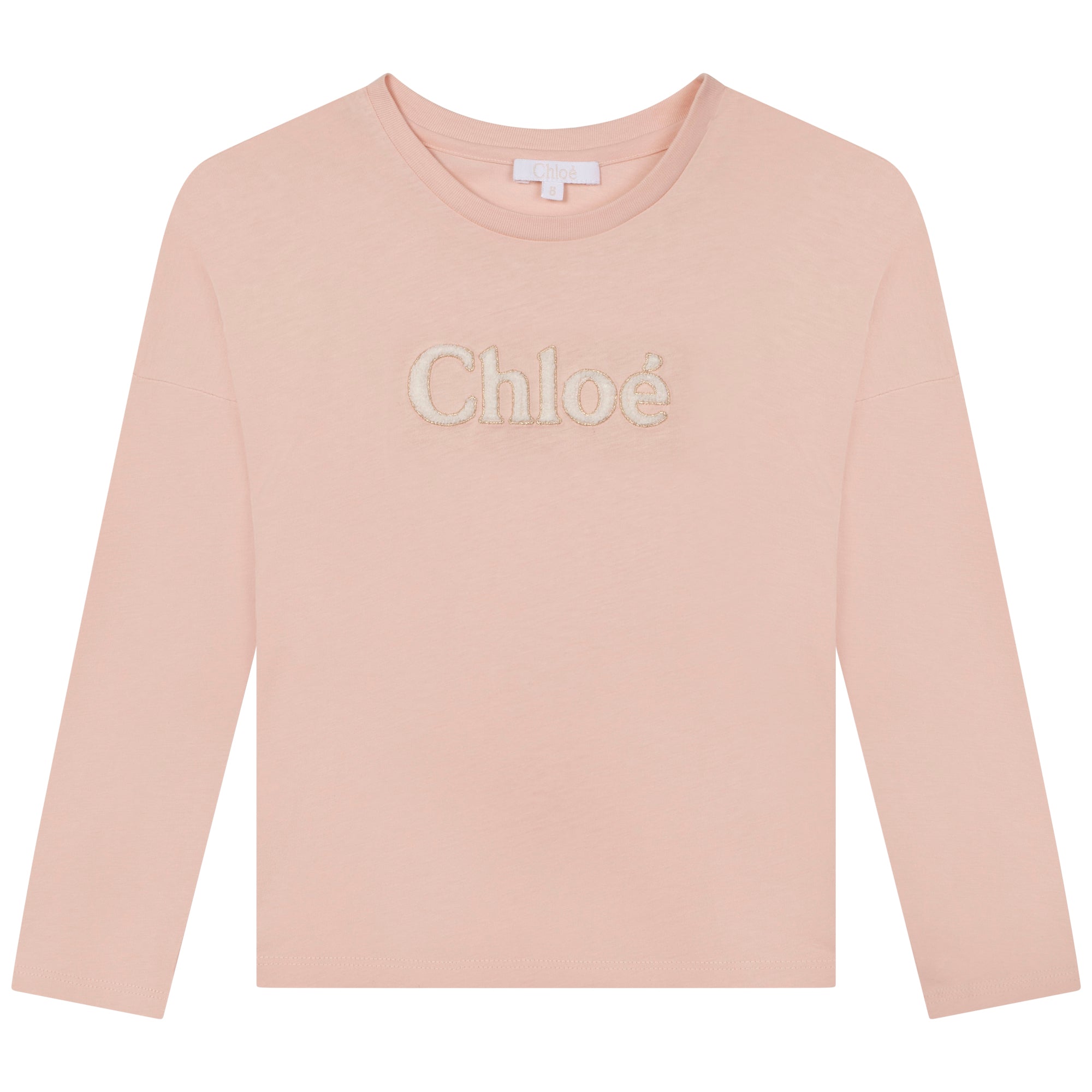 CHLOÉ LONG SLEEVE T-SHIRT-bouclé Chloé branded