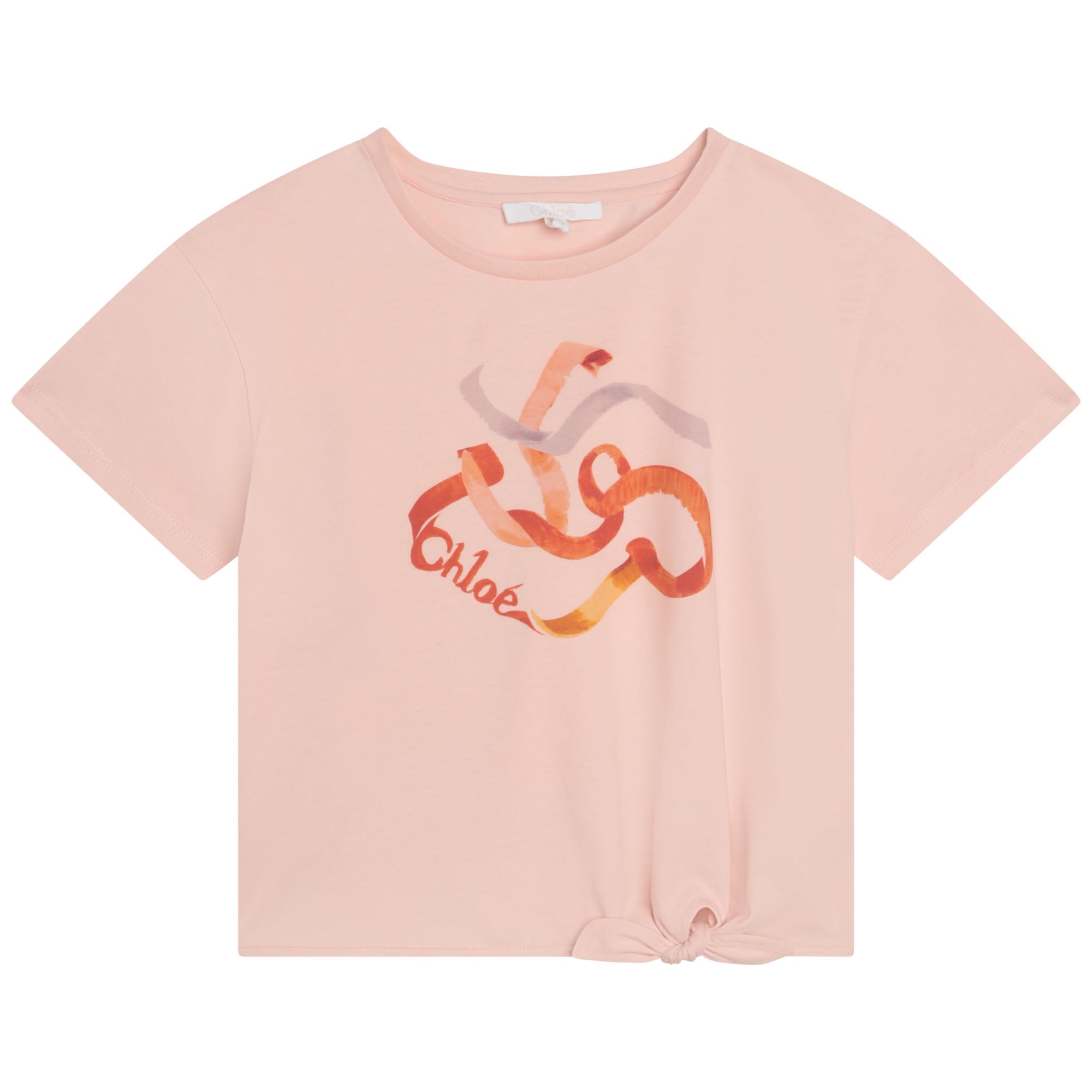 CHLOÉ PINK WASHED SHORT SLEEVES T-SHIRT