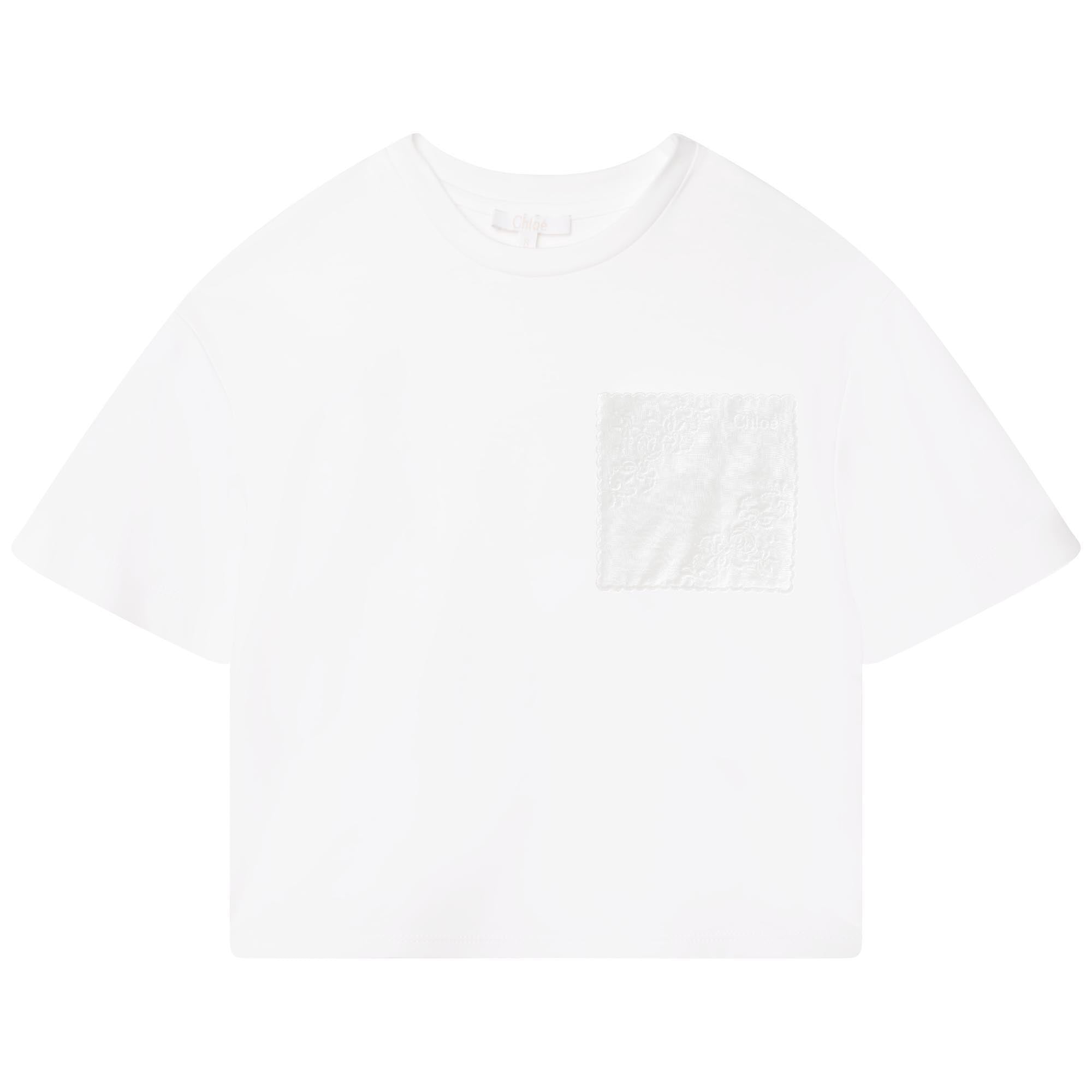 CHLOÉ OFFWHITE SHORT SLEEVES T-SHIRT