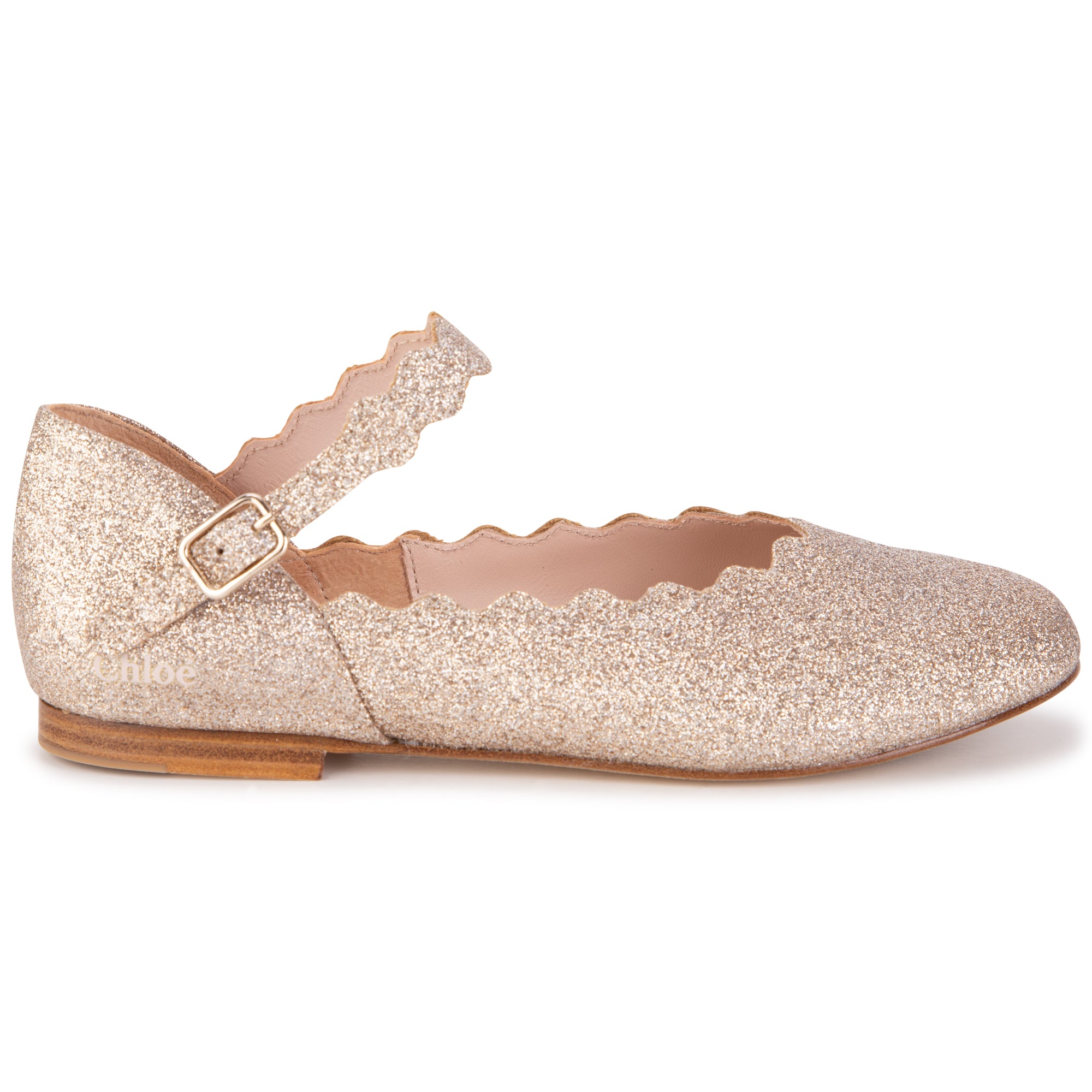 CHLOÉ GLITTER BALLERINA SHOES