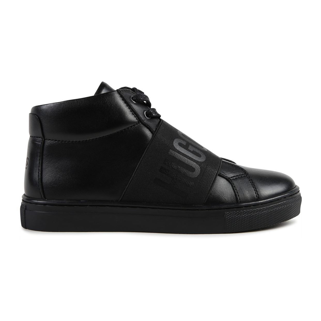 HUGO BOSS Cow Leather High Top Sneakers