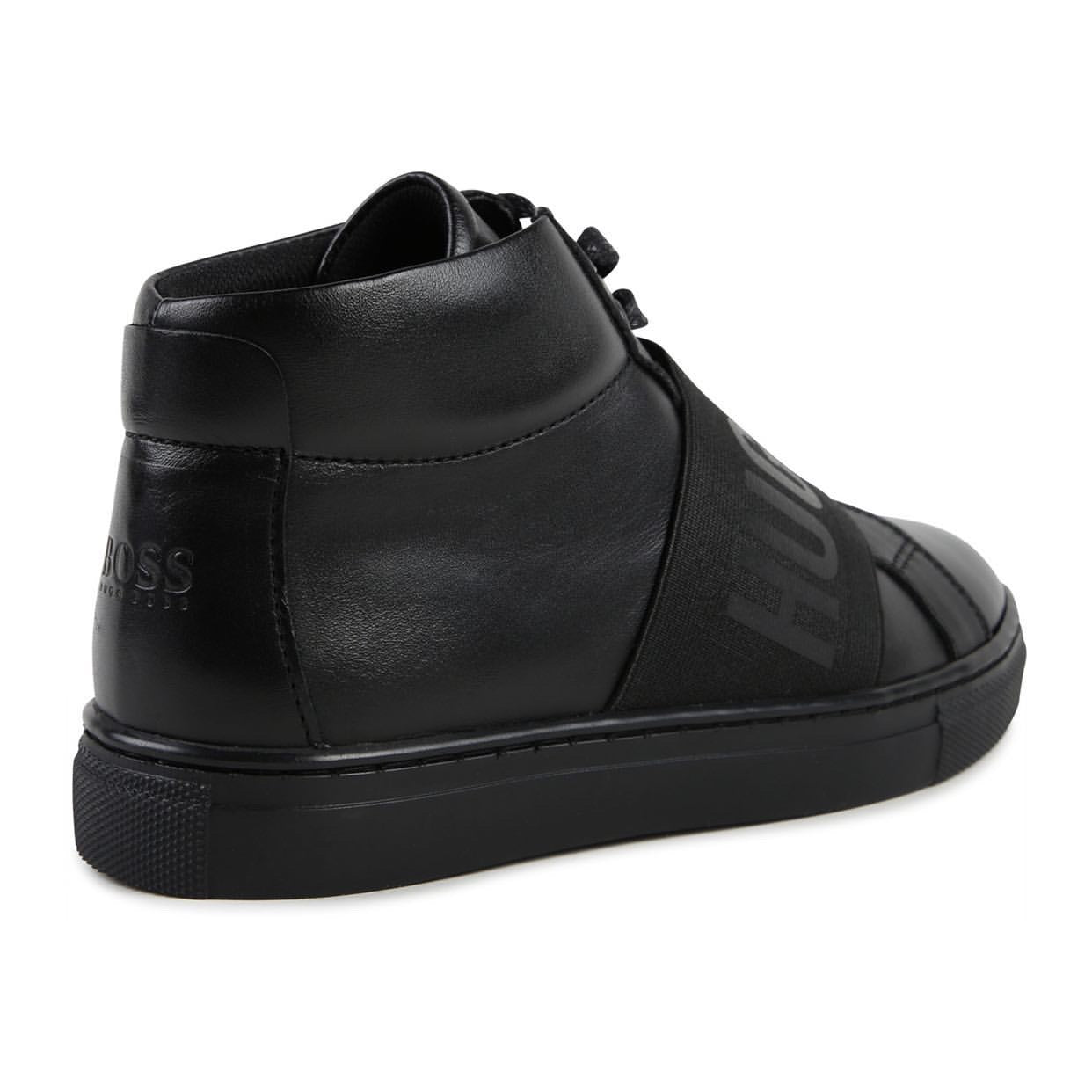 HUGO BOSS Cow Leather High Top Sneakers