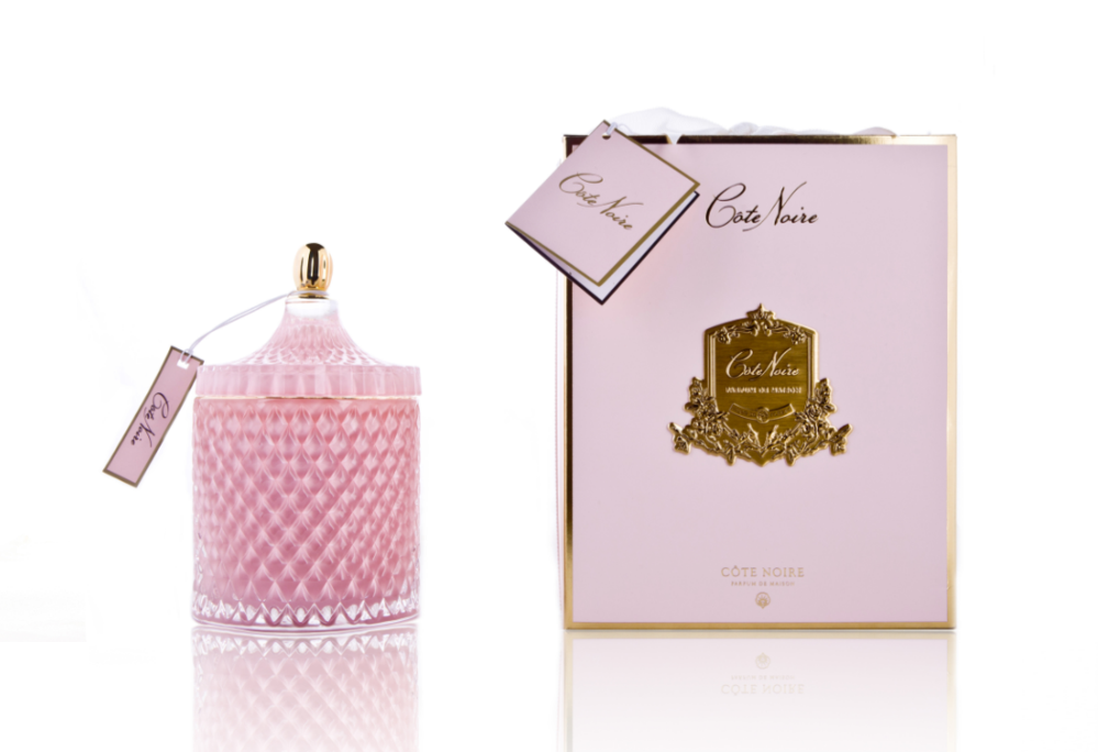 Grand Pink Art Deco Candle-Pink Champagne