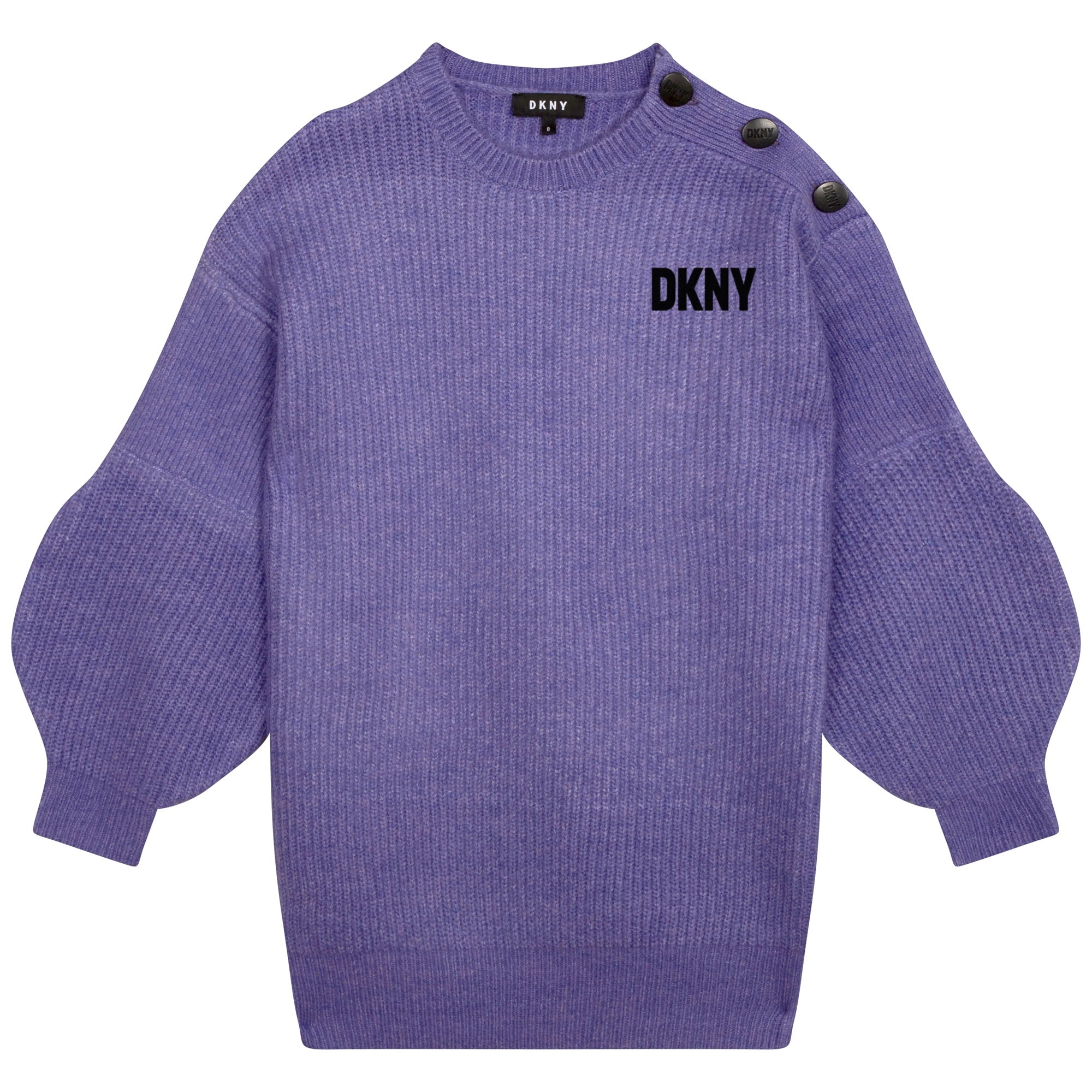 DKNY PURPLE KNITTED DRESS