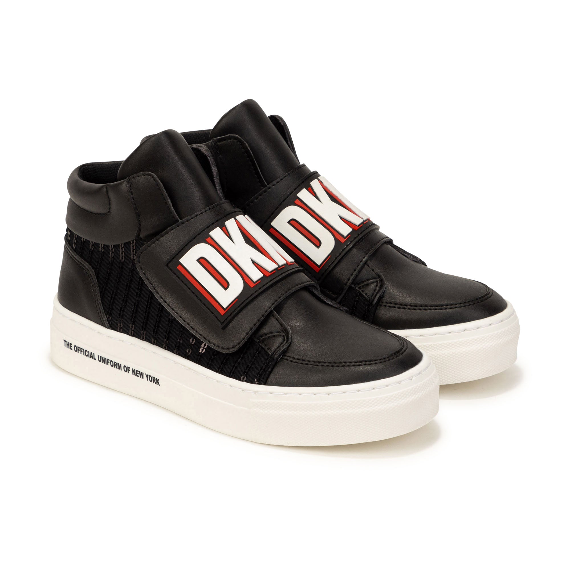 DKNY BLACK SEQUENCE TRAINERS