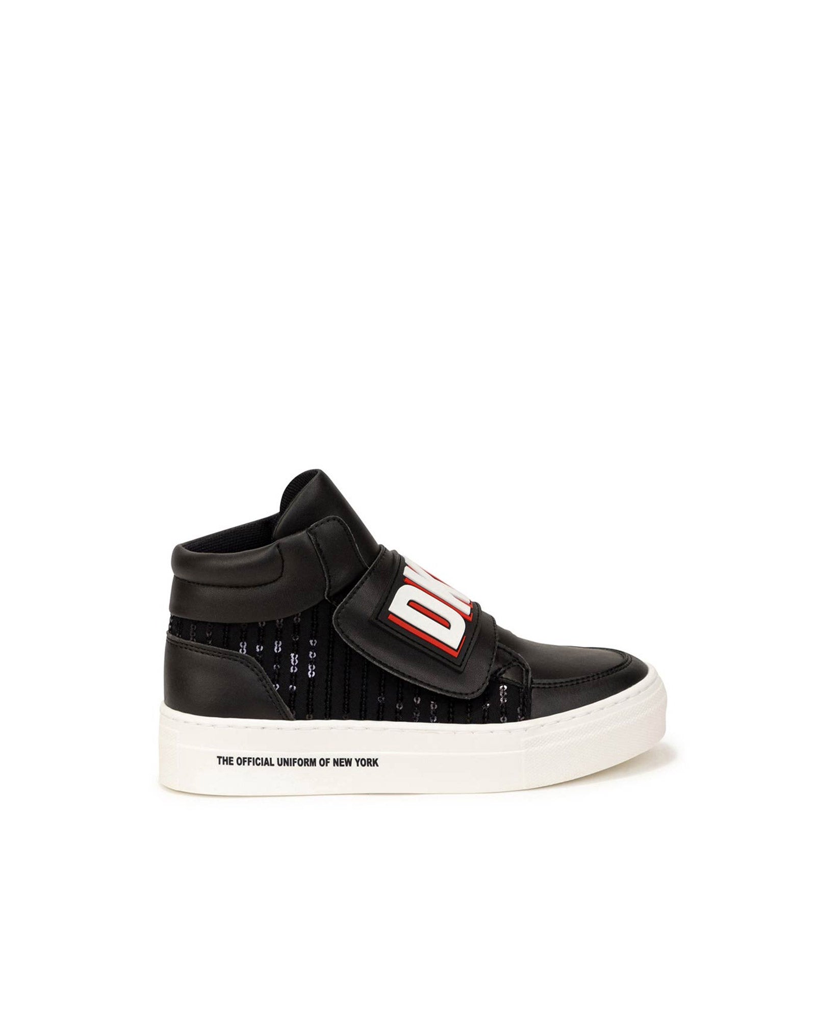 DKNY BLACK SEQUENCE TRAINERS