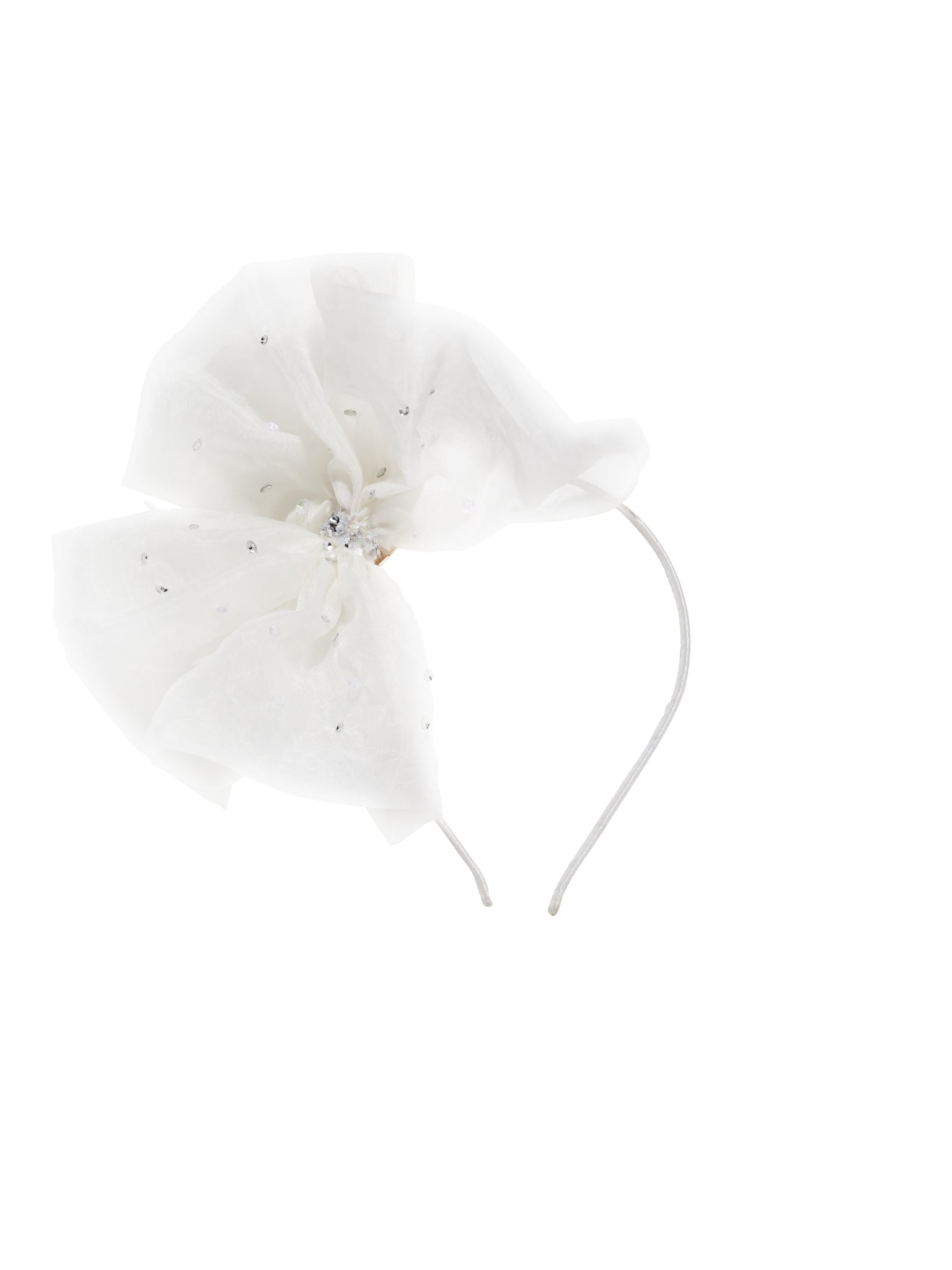 TUTU DU MONDE- Crystal Bow Headband-Milk