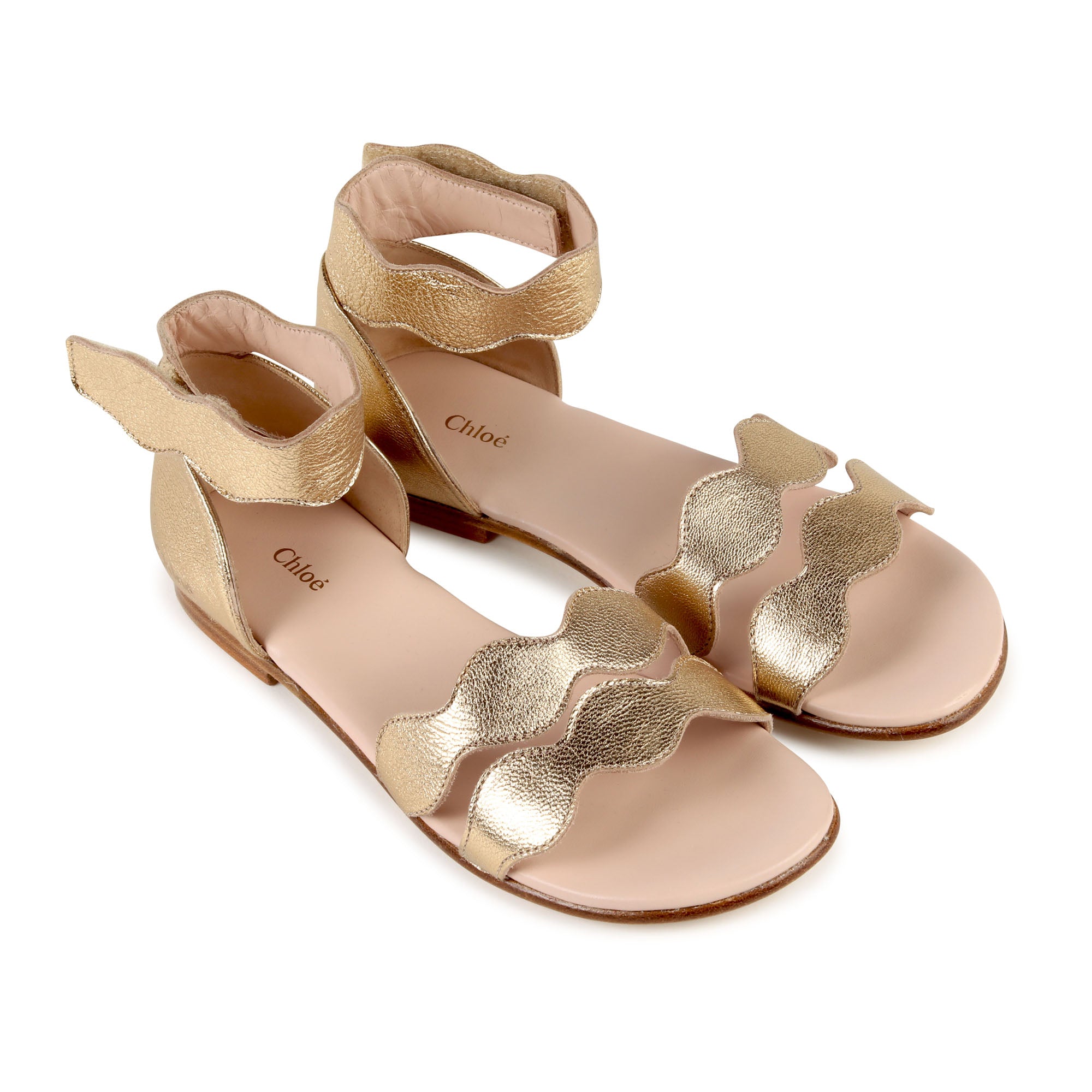 Chloé Gold Sandals