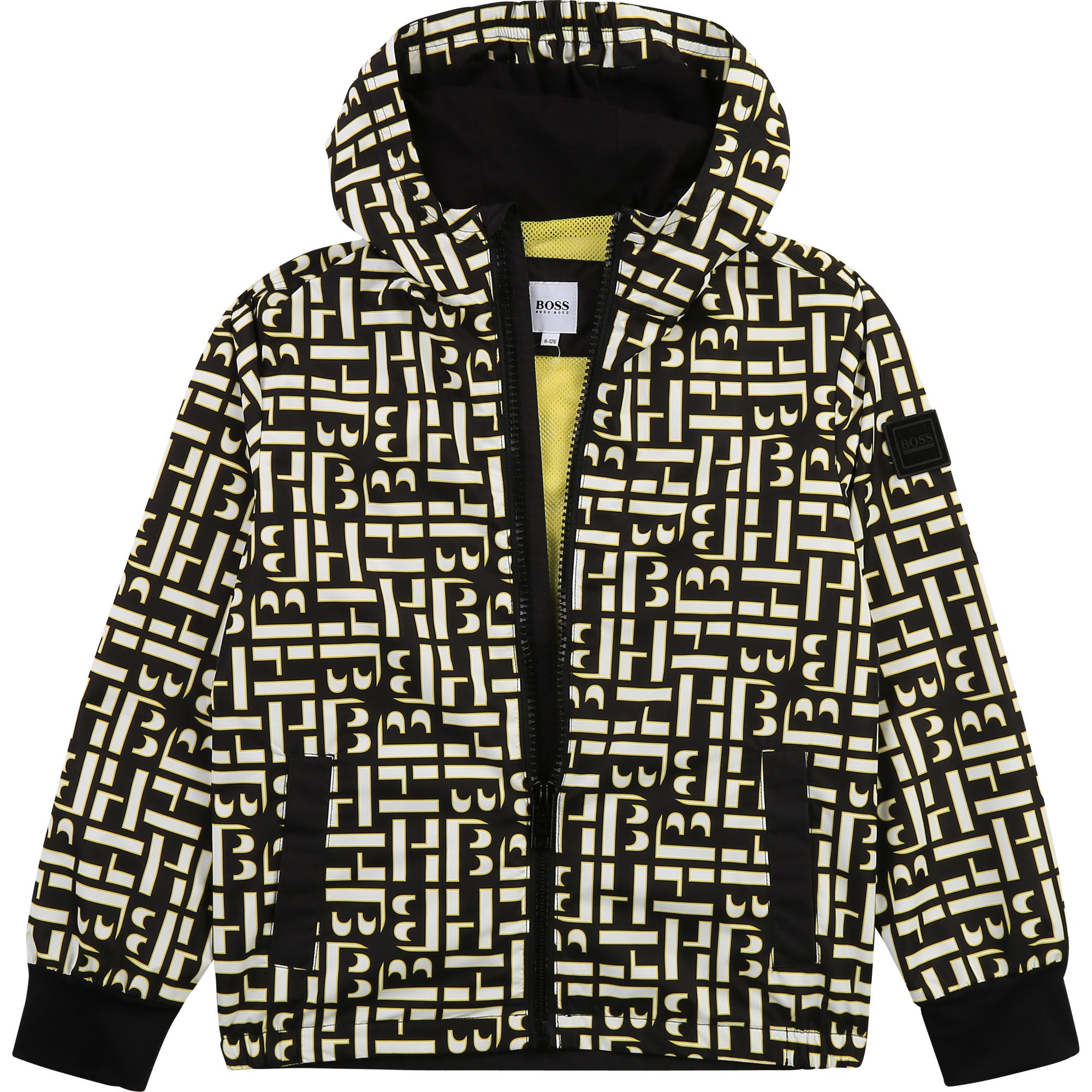 HUGO BOSS Black/Yellow Windbreaker Jacket