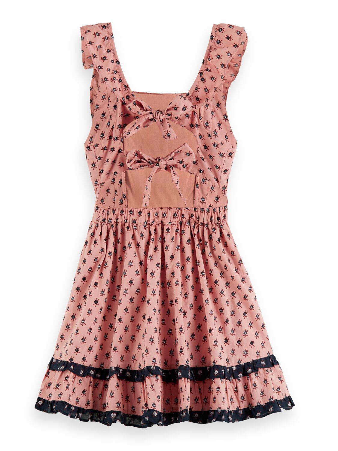 All-over printed dress in Orga