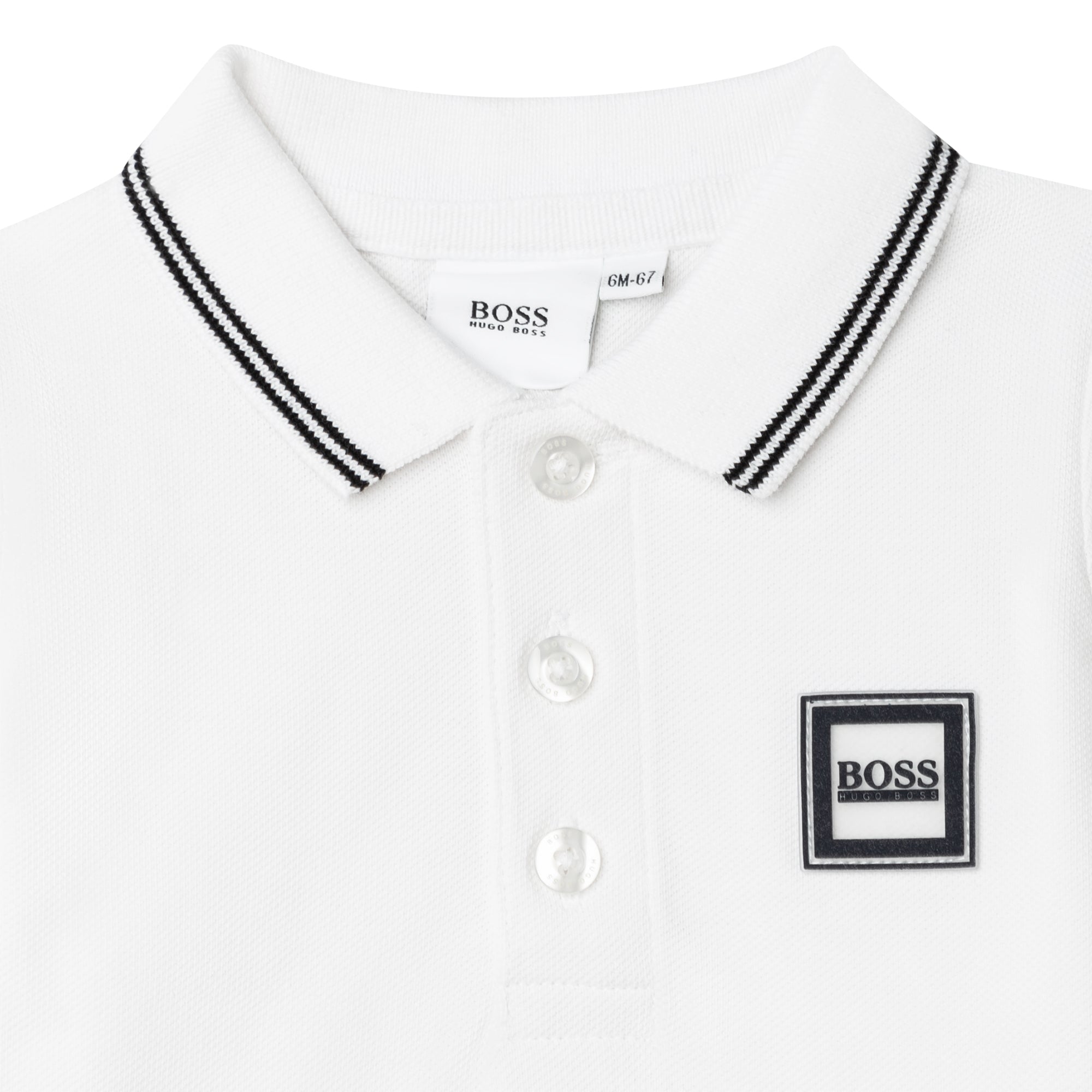 HUGO BOSS White Toddler Polo Shirt