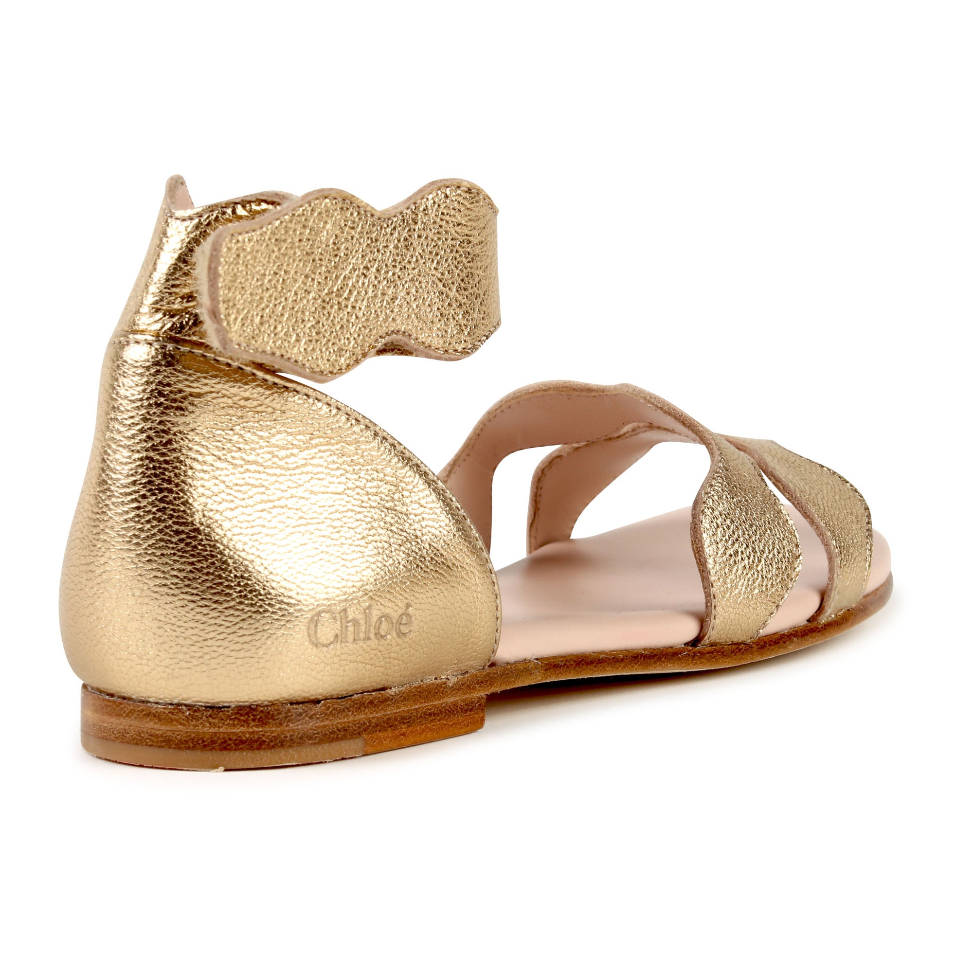 Chloé Gold Sandals