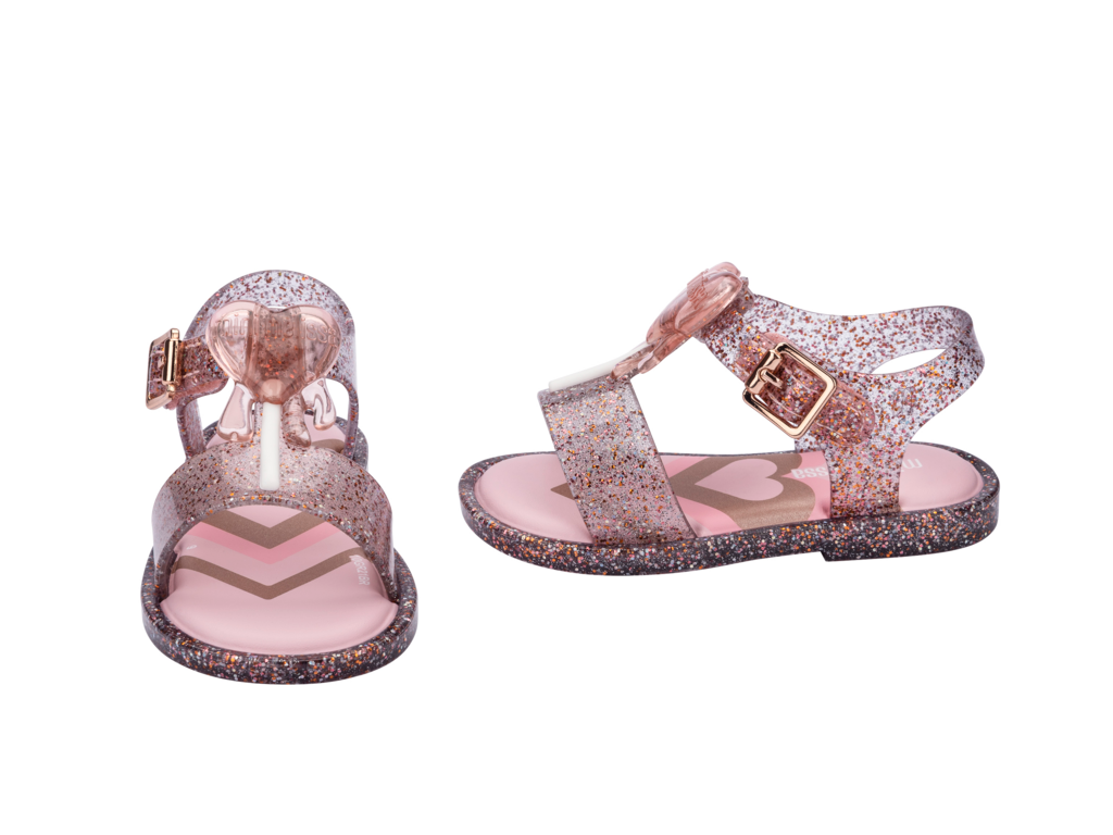 Mini Melissa Mar Sandal Jelly Pop BB-Glitter Pink