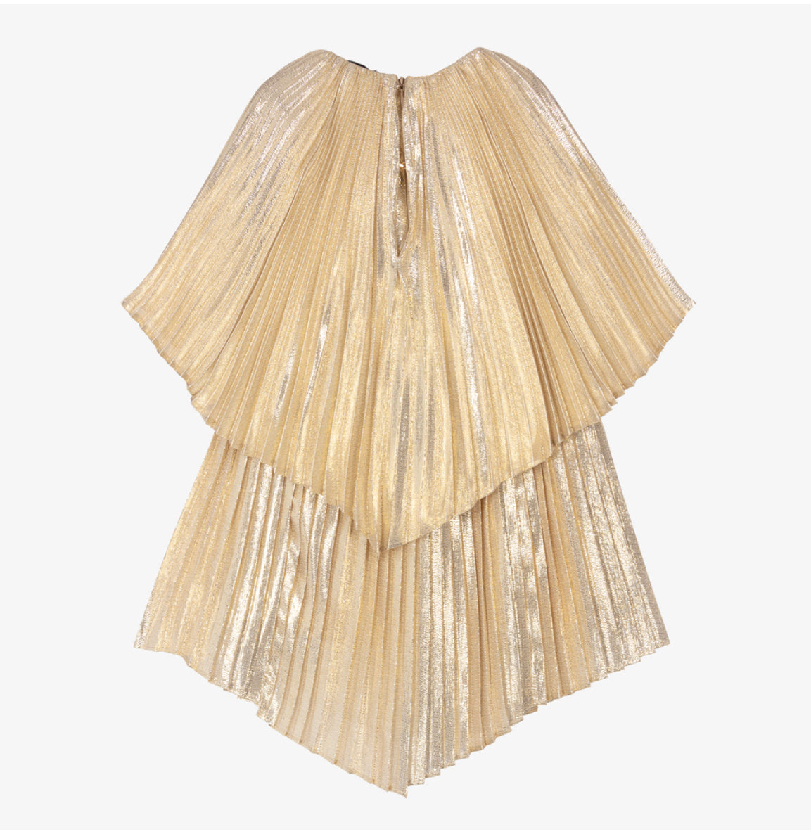 STELLA MCCARTNEY GOLD PLEATED DRESS