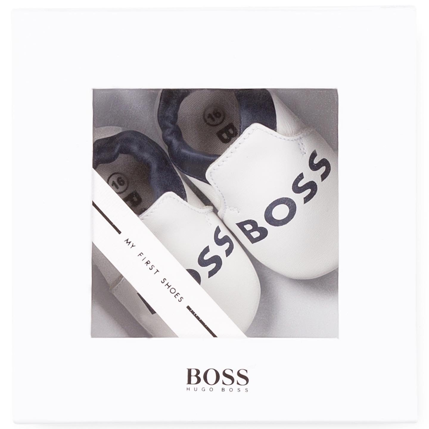 BOSS WHITE SLIPPERS
