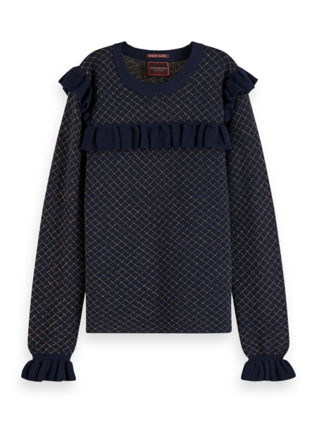 Scotch & Soda Fitted Metallic Pullover