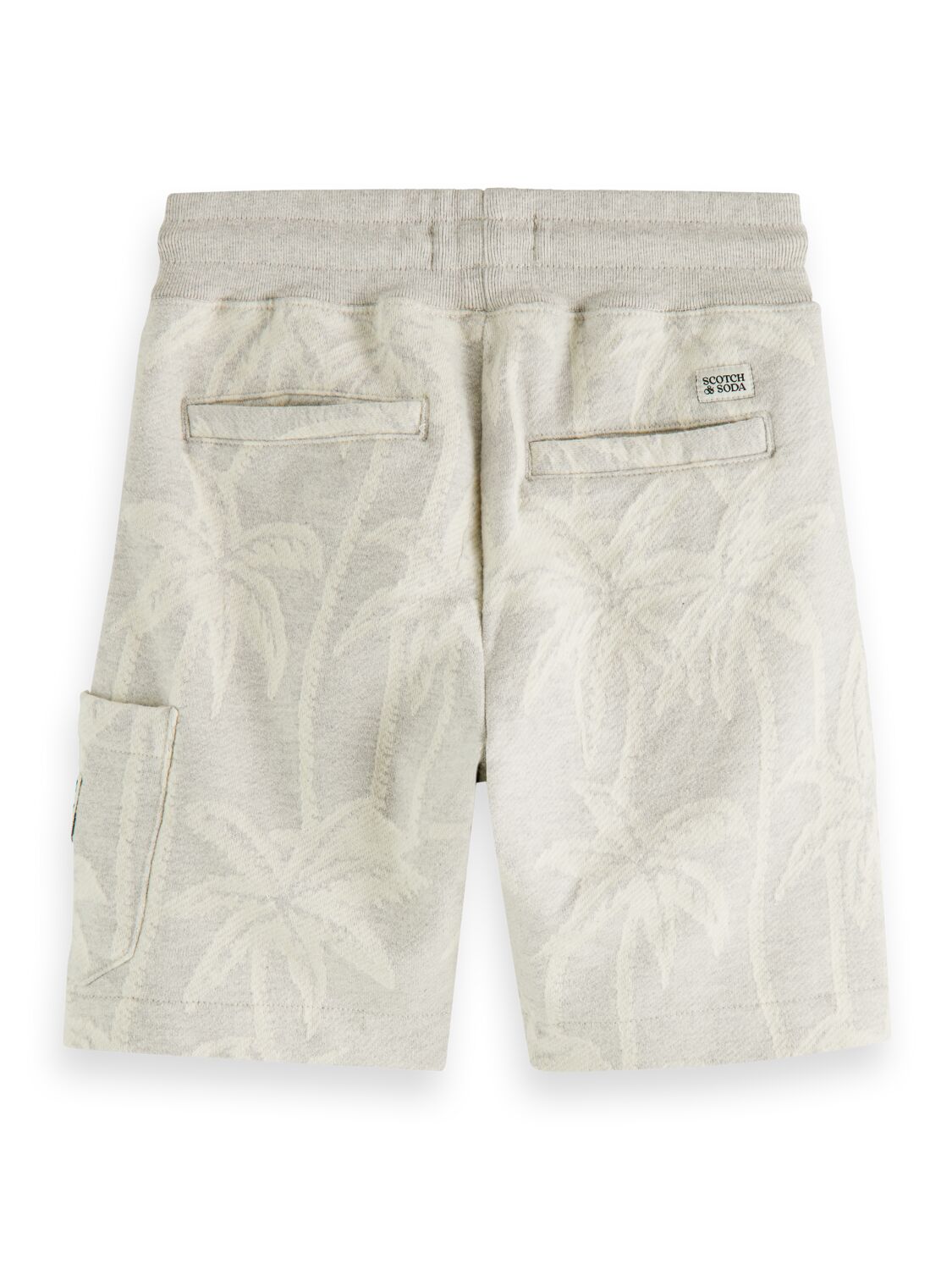 Palm intarsia sweat shorts
