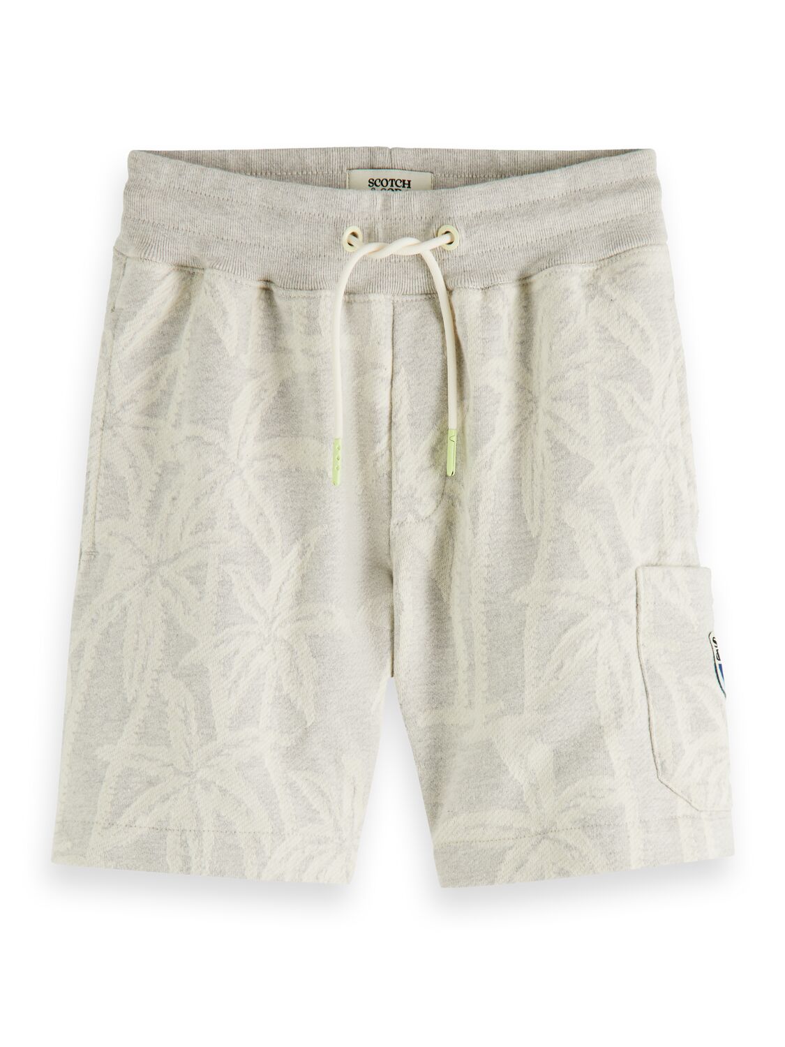 Palm intarsia sweat shorts
