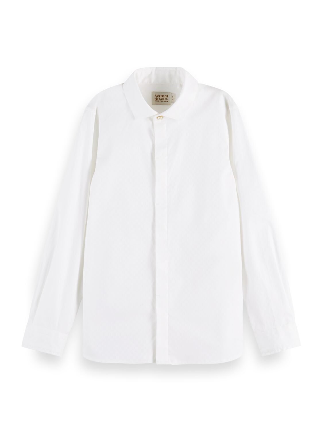 Scotch & Soda Slim fit long-sleeved dress shirt