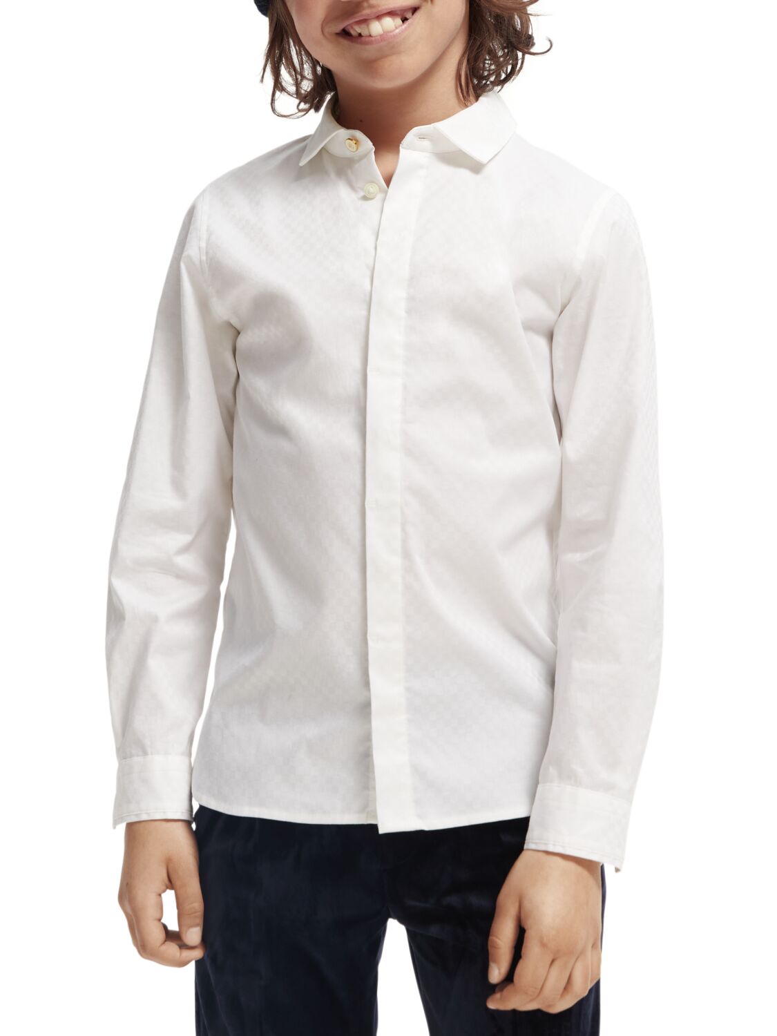 Scotch & Soda Slim fit long-sleeved dress shirt
