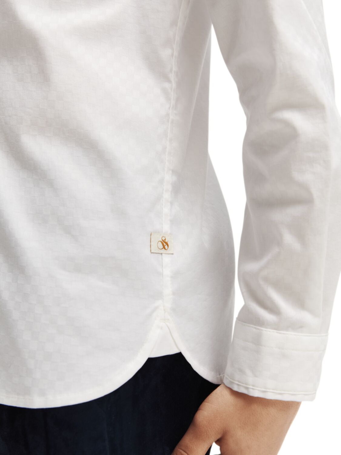 Scotch & Soda Slim fit long-sleeved dress shirt