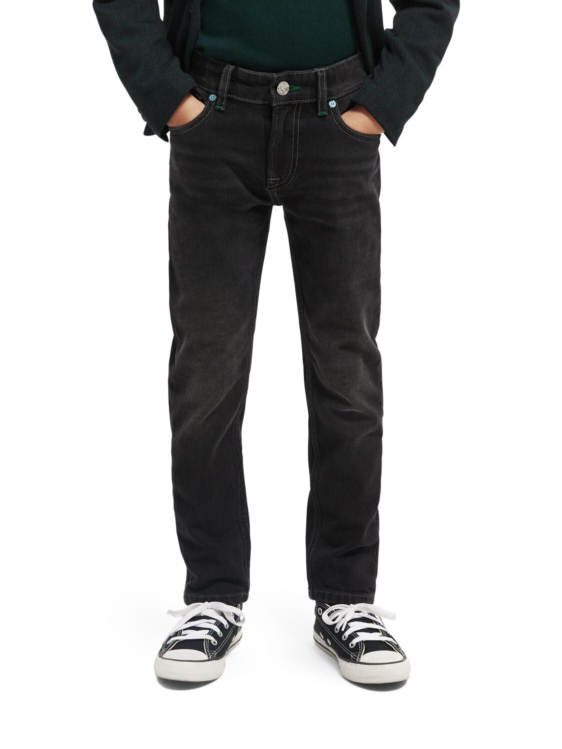 Scotch & Soda The Dean loose tapered-fit jeans- Total Eclipse