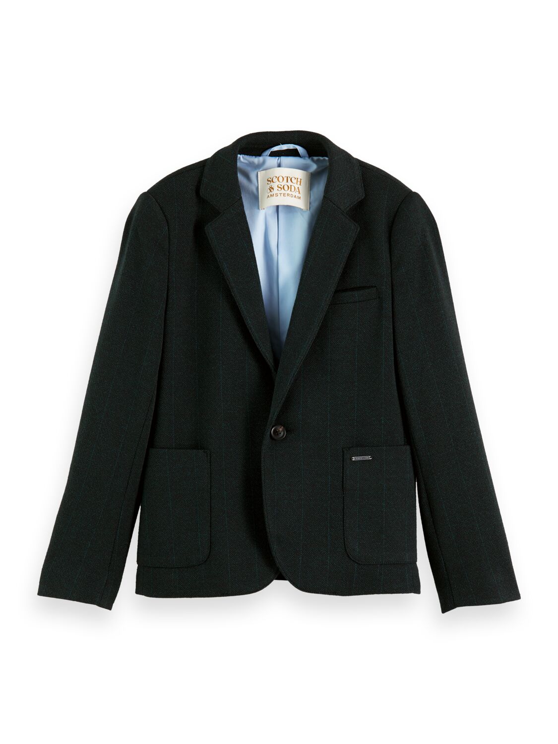 Scotch & Soda Knit single-breasted blazer